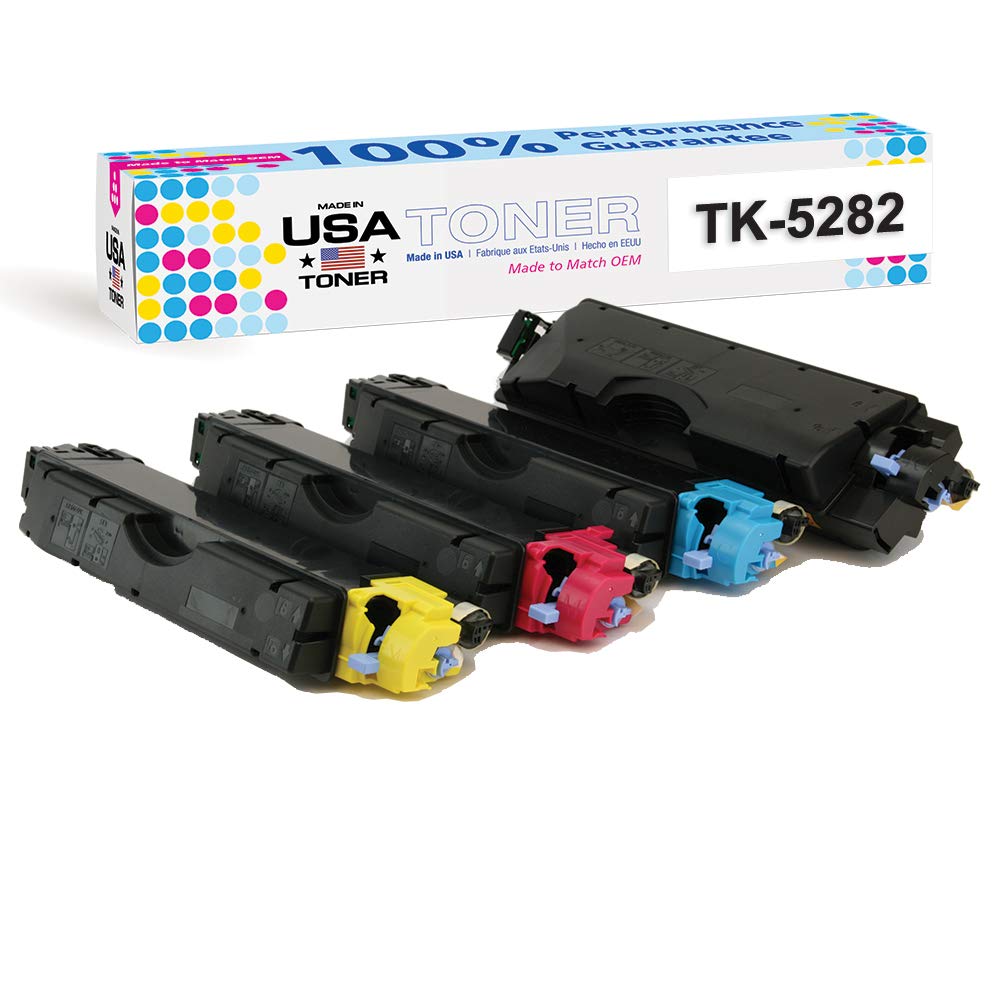 Made In Usa Toner Compatible Replacement For Use In Kyocera Ecosys M6235Cidn P6635Cidn, P6235Cdn, Tk 5282 Tk 5282K Tk 5282C Tk 5