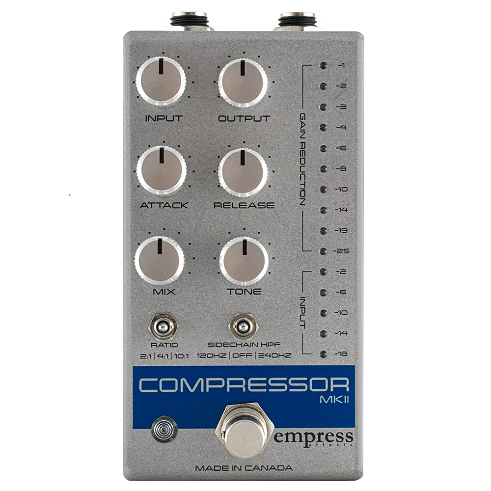 Empress Compressor Mkii Guitar Effects Pedal, Silver Sparkle, Cp2S