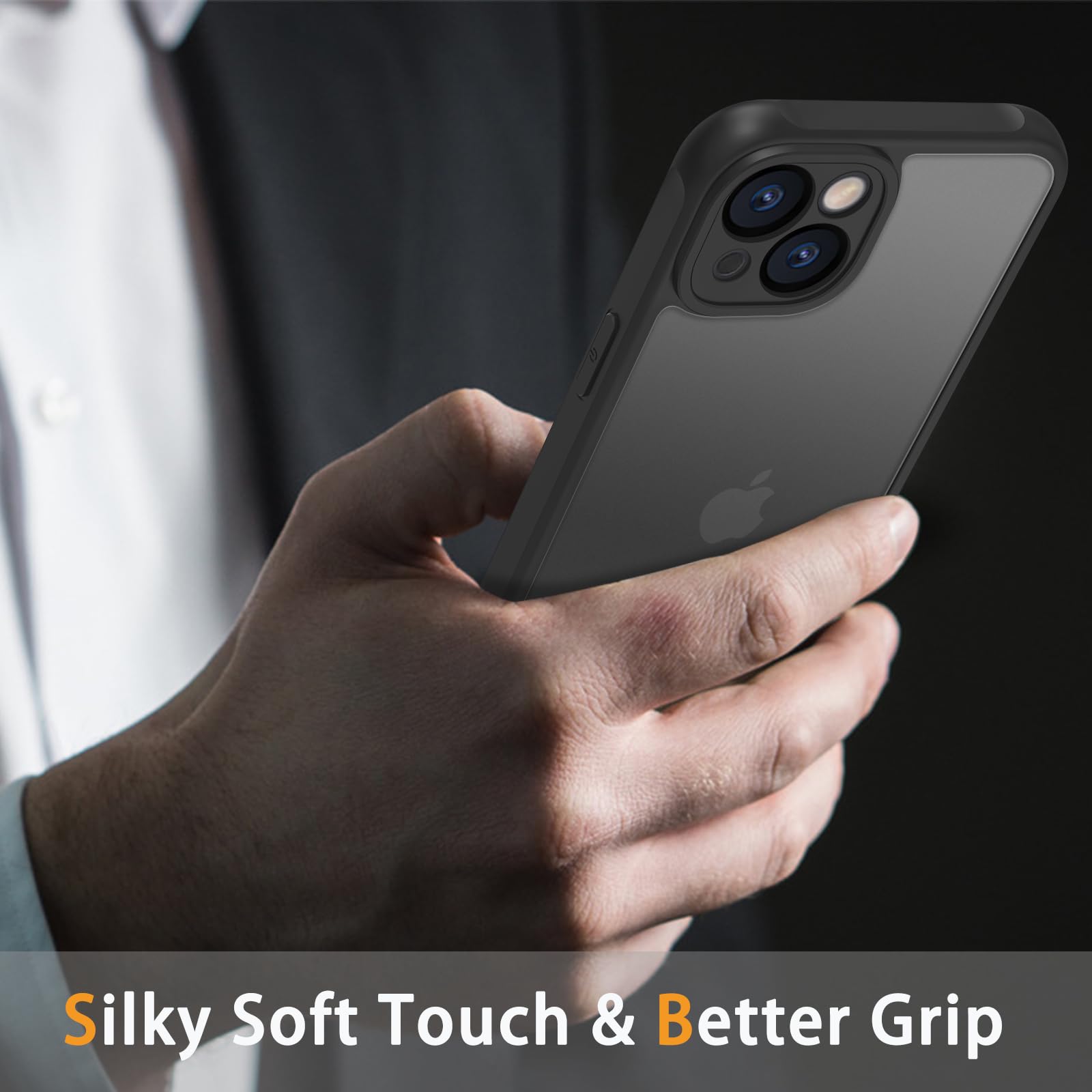 Pinlisheng Matte Case For Iphone 13 Mini Case,Shockproof Protective Hard Back Slim Phone Case,Frosted Translucent Back Phone Cov