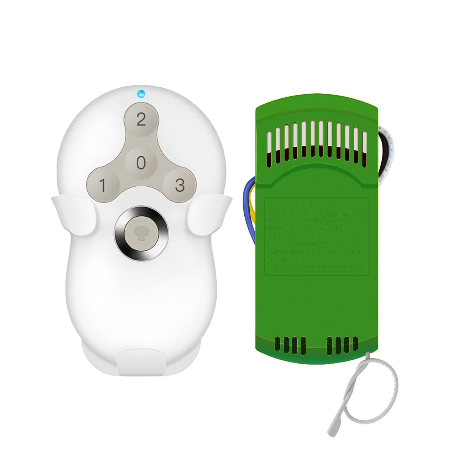 Universal Ceiling Fan Remote Control Kit Replacement for Hunter Casablanca Hampton Bay Harbor Breeze Remote 99122, 99123, 99600,