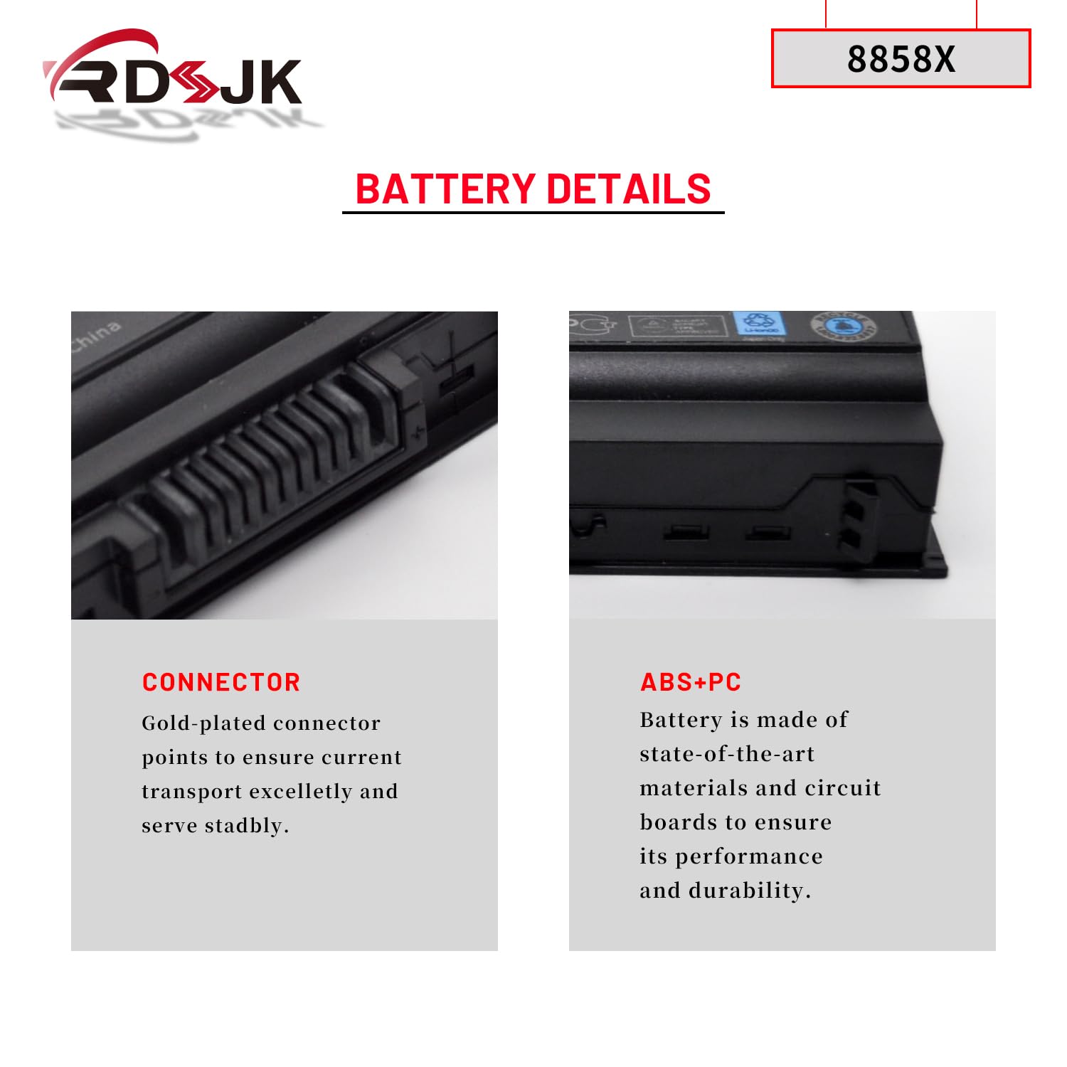 8858X T54Fj M5Y0X 48Wh Laptop Battery For Dell Inspiron 14R 5420 15R 5520 17R 7720 4420 4520 4720 5525 5720 7420 7520 Latitude E