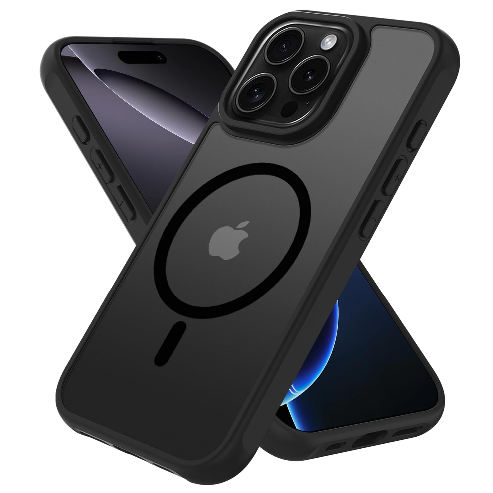 Pinlisheng 2024 Magnetic For Iphone 16 Pro Max Case,Compatible With Magsafe,Military Grade Drop Tested,Shockproof Matte Transluc