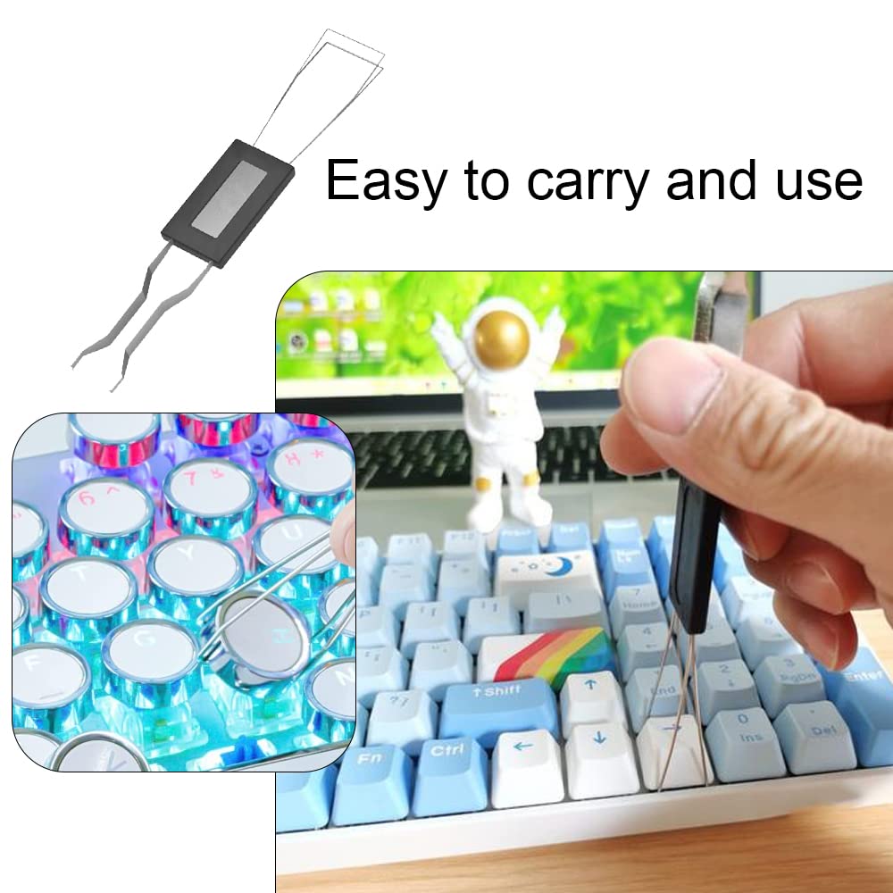 Ohaolyle Keyboard Puller Stainless Steel Keycap Removal Tool Professional Key Axis Remover For Mechanical Keyboard Removing