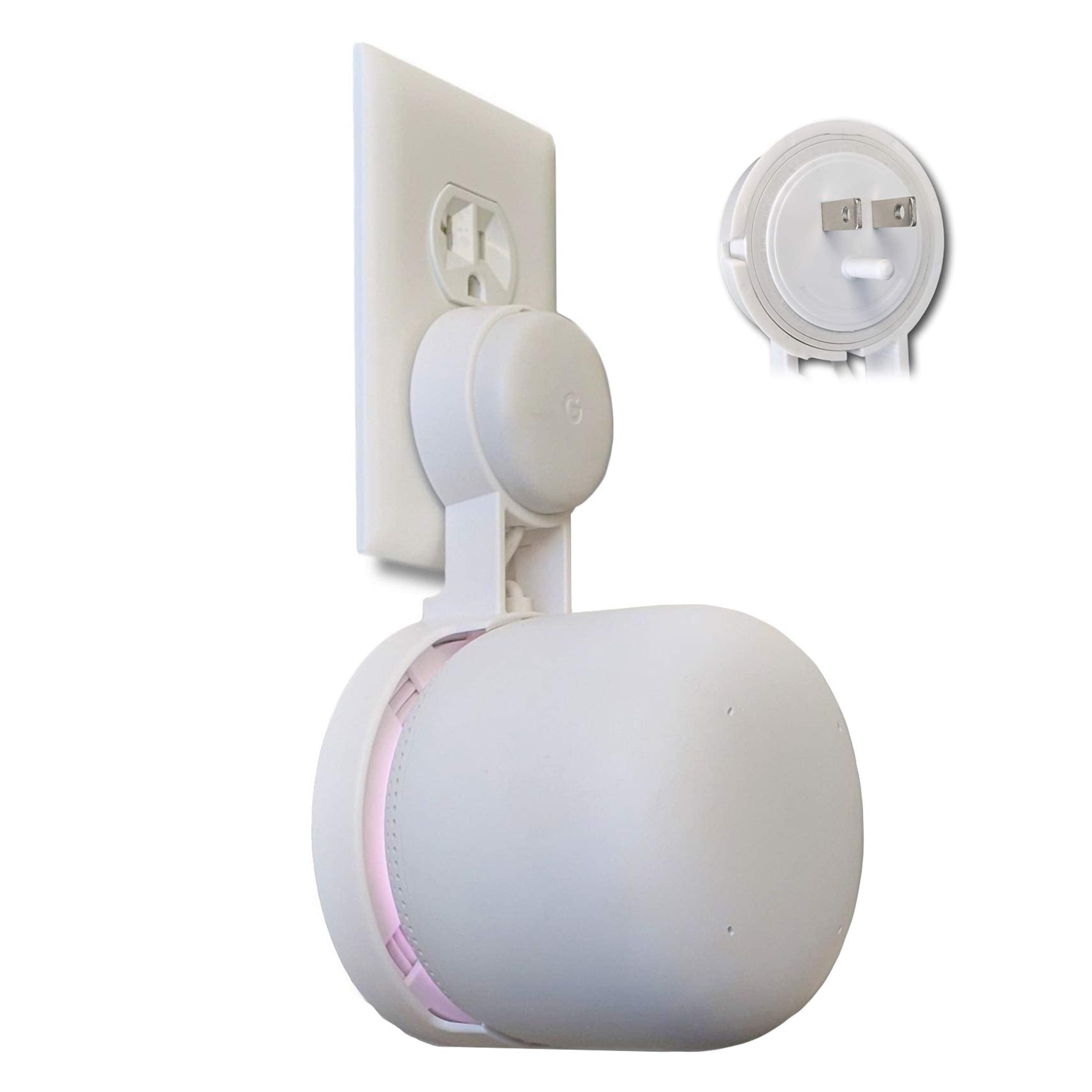 Nest Wifi Point Genie: The Simplest Lowest Profile Outlet Holder Mount For Google Nest Wifi Point | Reinforced Support | Great S