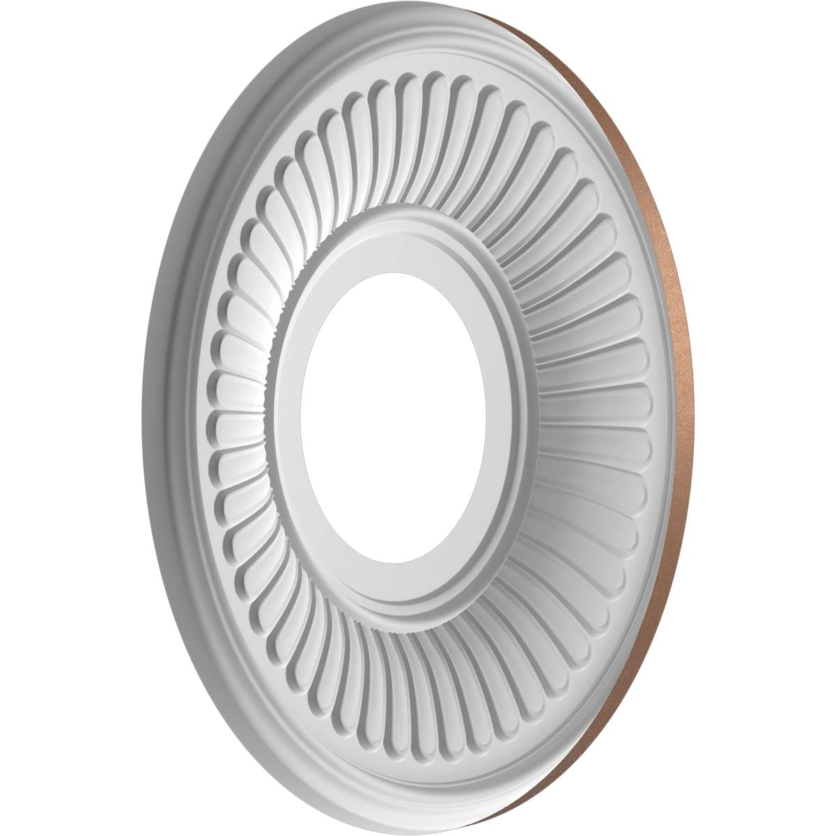 Ekena Millwork 10Od X 3 1/2Id X 3/4P Berkshire Thermoformed Pvc Ceiling Medallion (Fits Canopies Up To 4 1/2), Aged Copper