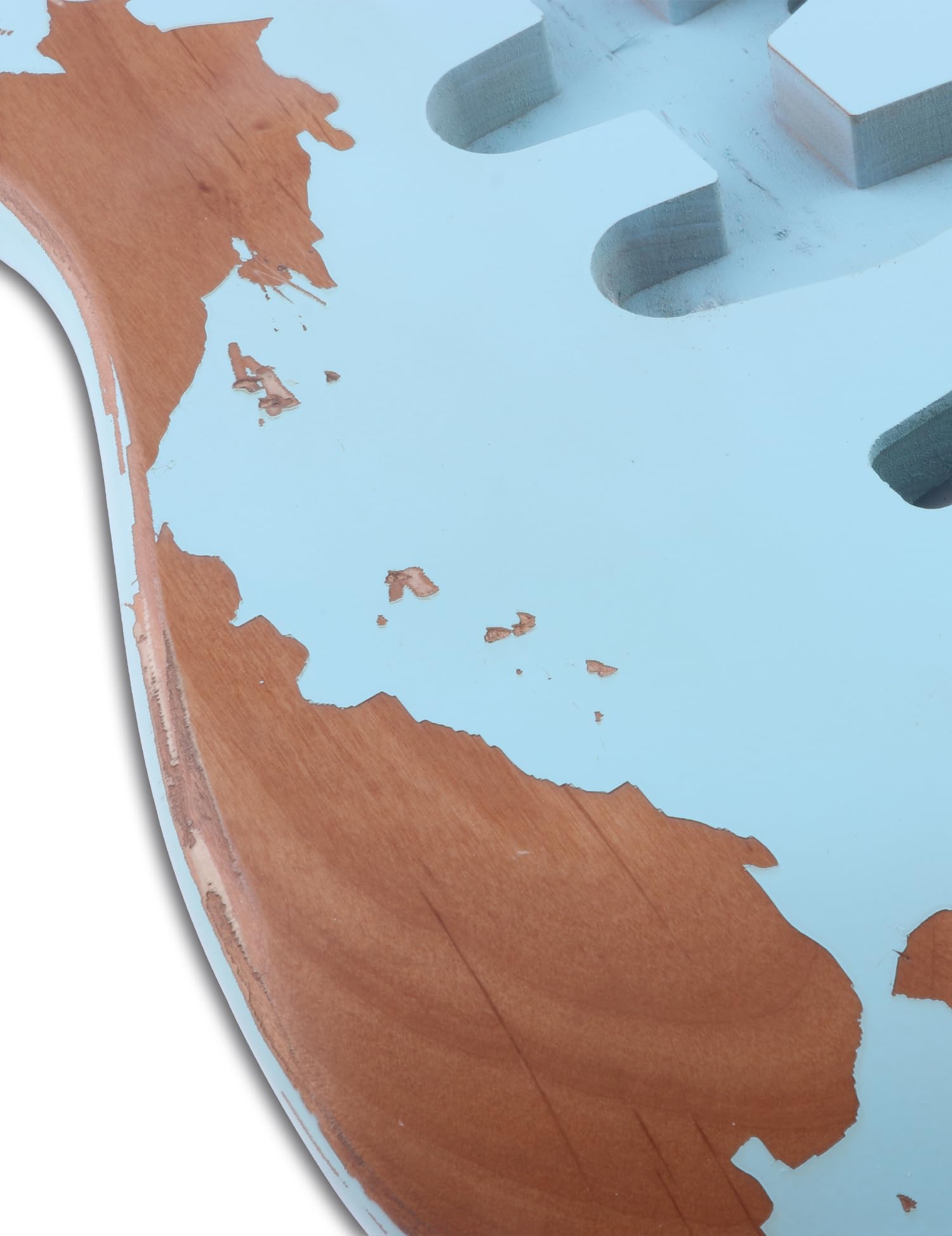 Sunsmile Relic Electric Guitar Body Nitro Top Alder Wood St Style Diy Guitar Body S S S Sonic Blue.