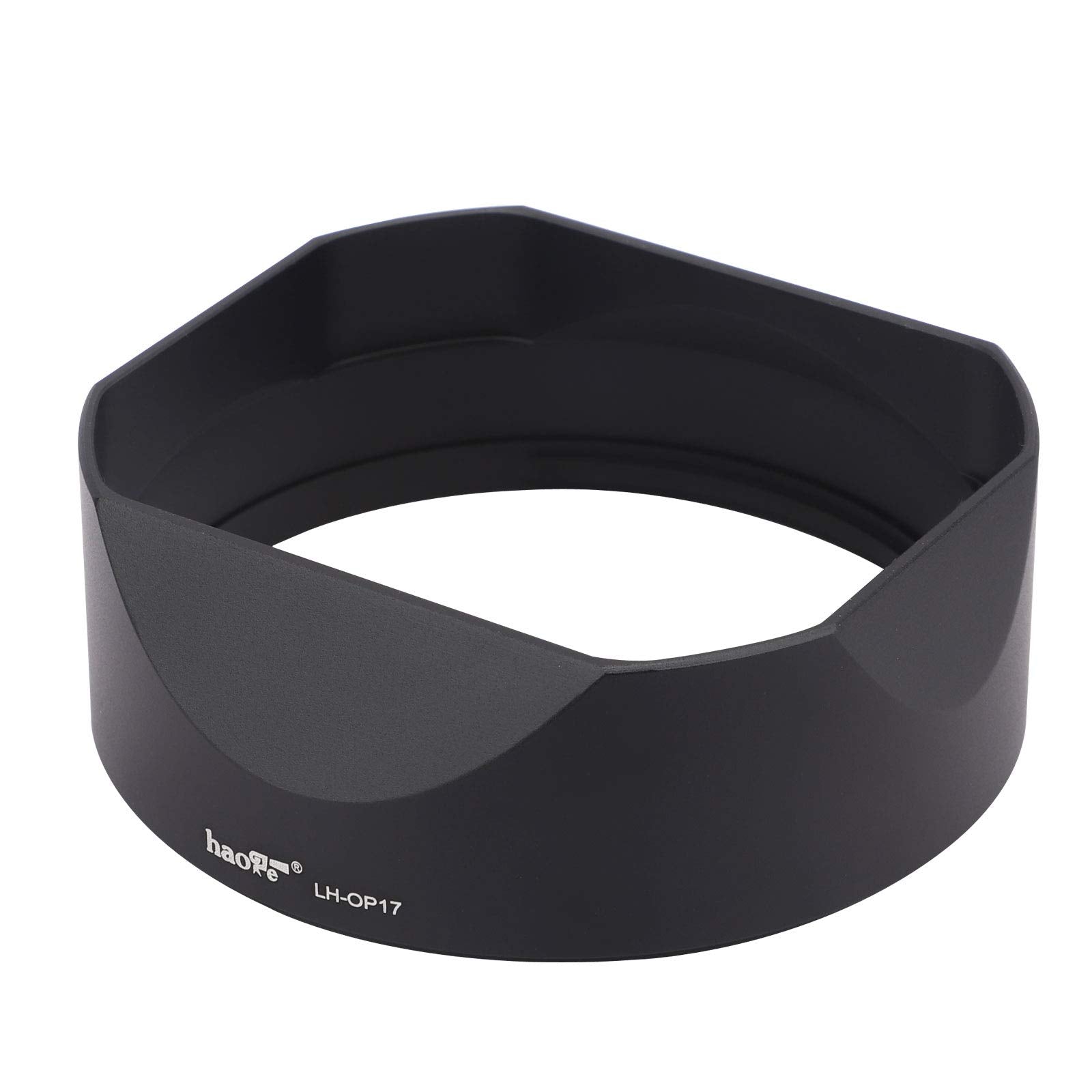 Haoge Lh-Op17 Square Metal Lens Hood With Metal Cap Set For Olympus M.Zuiko Ed 17Mm F1.2 25Mm F1.2 Pro, 12-40Mm F2.8 45Mm F/1.2
