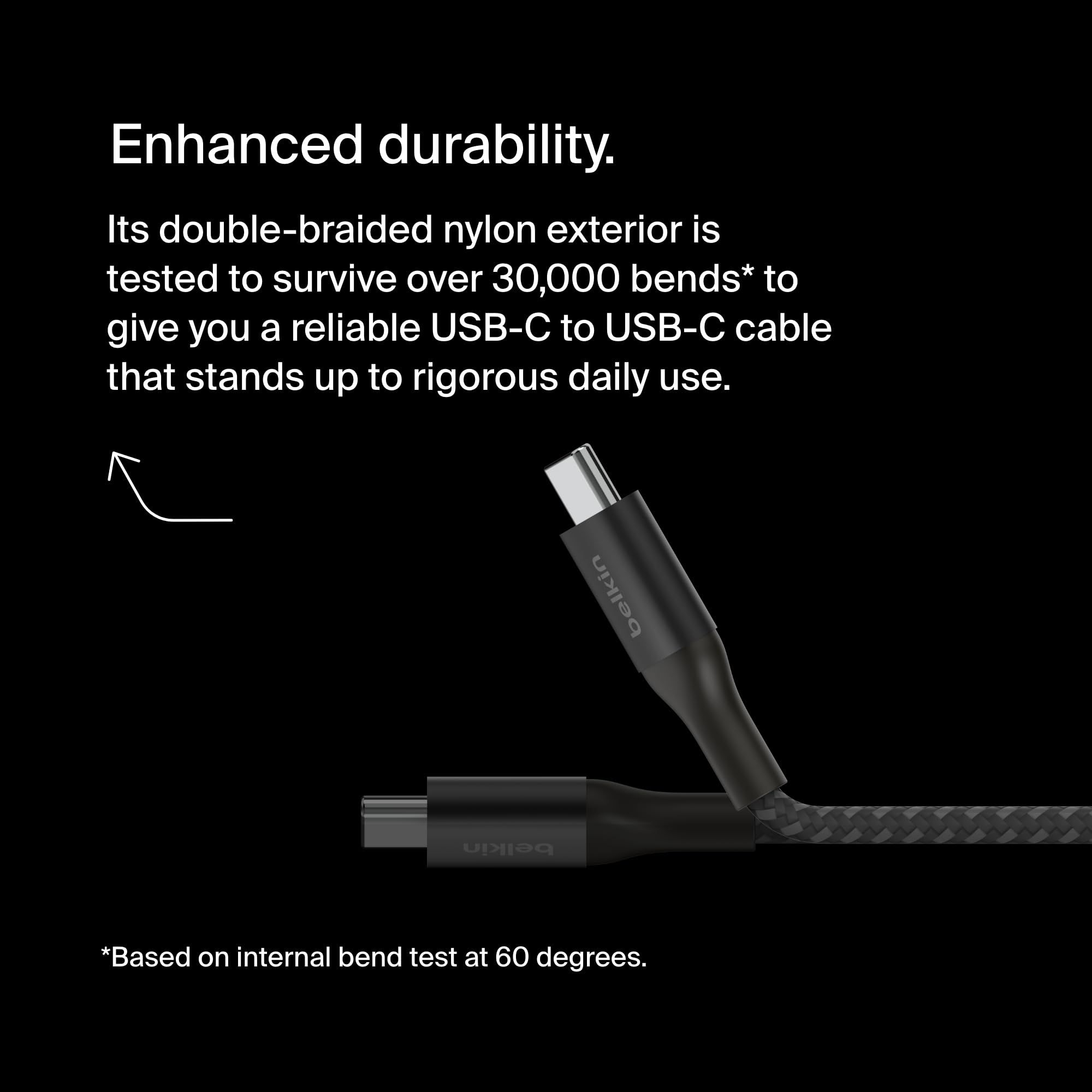 Belkin Boostcharge Usb C To Usb C Power Cable (1M, 3.3Ft), Fast Charging Cable With 240W Power Delivery, Usb If Certified, Compa