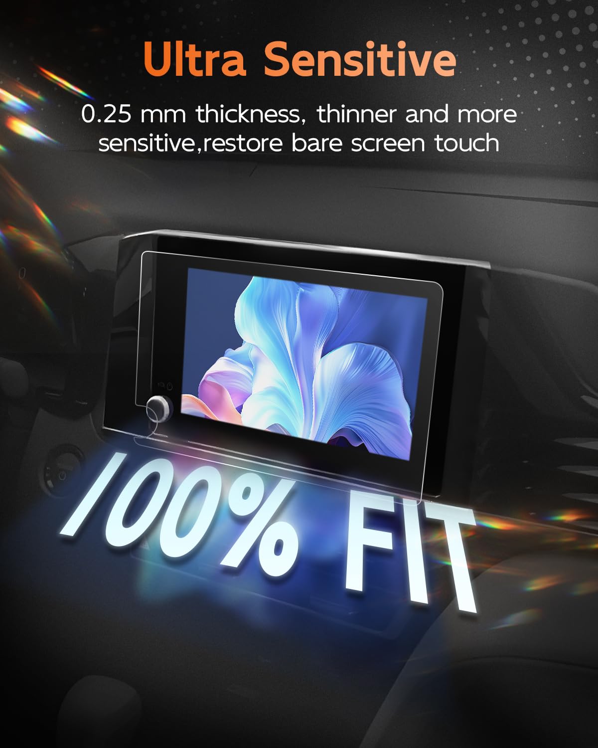 Cdefg (2Pcs 2025 Camry Anti Reflection Screen Protector For 2025 Toyota Camry Accessories 8' Touchscreen Cover For 2025 Camry Le/Se, Ultra Clear Anti Glare 2Pcs