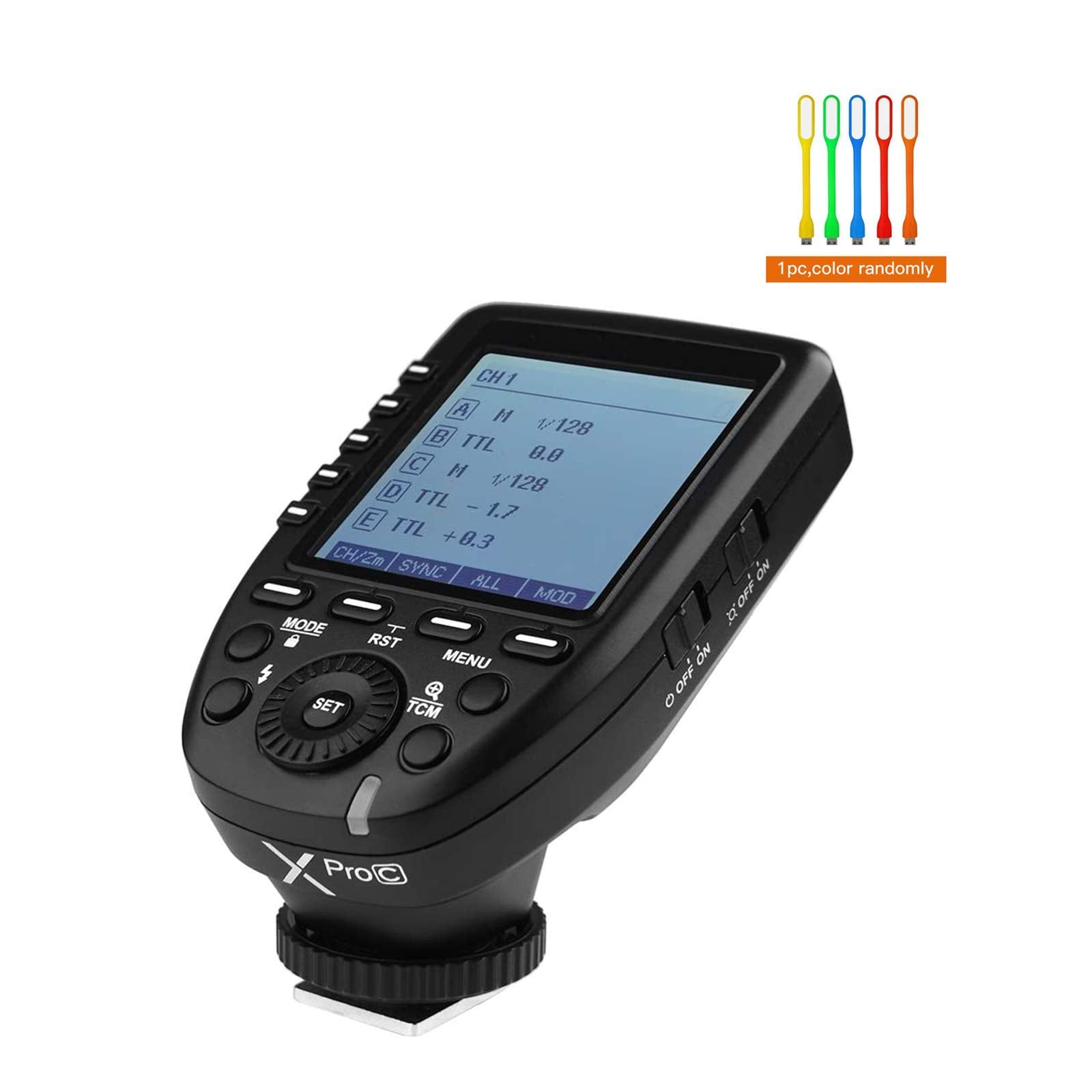 Godox Xpro C E Ttl High Speed Sync 1/8000S 2.4G Wireless X System Flash Trigger Transmitter Compatible For Canon Cameras, 11 Cus