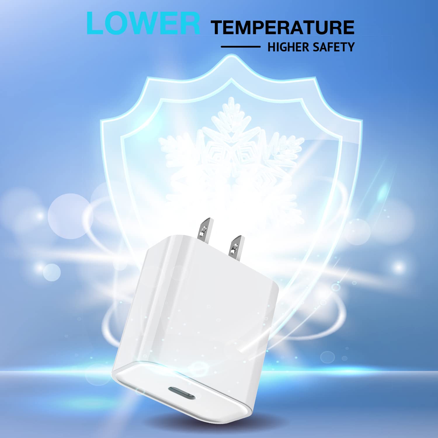 Articona Fast Charging 20W USB C Wall Charger 2Pack for iPhone 16/15, 3FT Charging Cable, White, Compatible with iPad Mini 6/Air