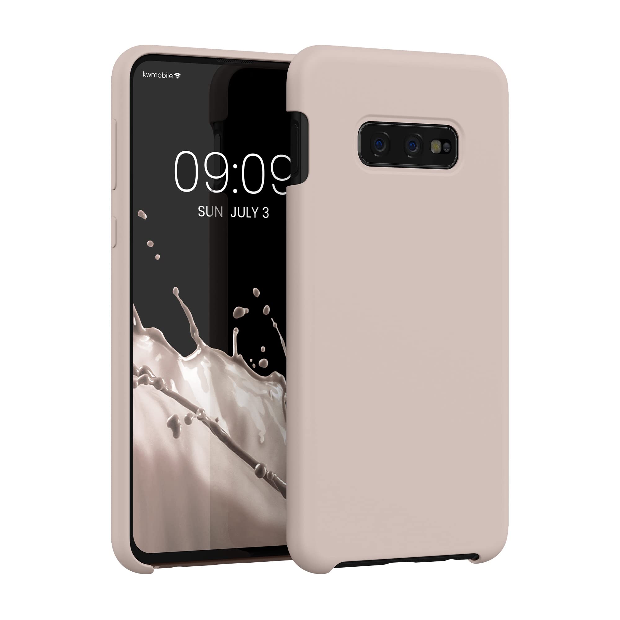 kwmobile Case Compatible with Samsung Galaxy S10e Case - TPU Silicone Phone Cover with Soft Finish - Coconut Swirl