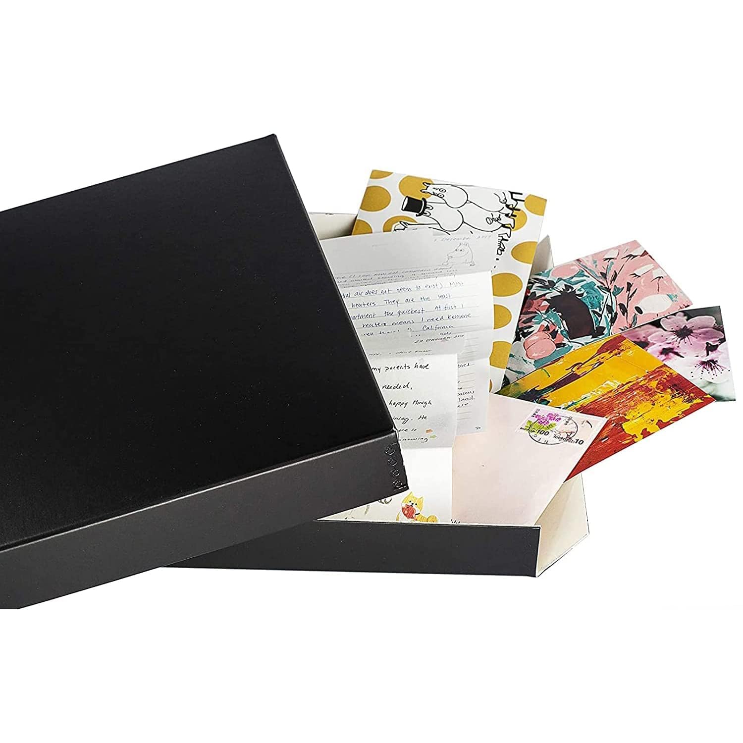 Lineco Museum Archival Storage Box, 9.75X12.75X1.5 In. Drop Front Design. Acid Free With Metal Edge. Organize Photos, Pictures, Prints, Documents, Crafts, Diy. Black, 1 Pack