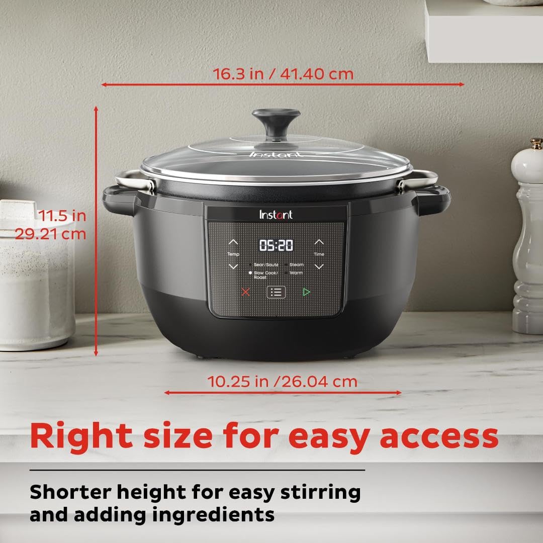 Instant Pot Superior Cooker 7.5Qt Slow Cooker And Multicooker, 4 In 1 Functions, Sears/Saut  , Slow Cooks/Roast, Steams And Warm
