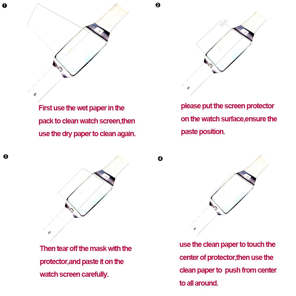 Octelect Screen Protector For Anbes Smart Watch