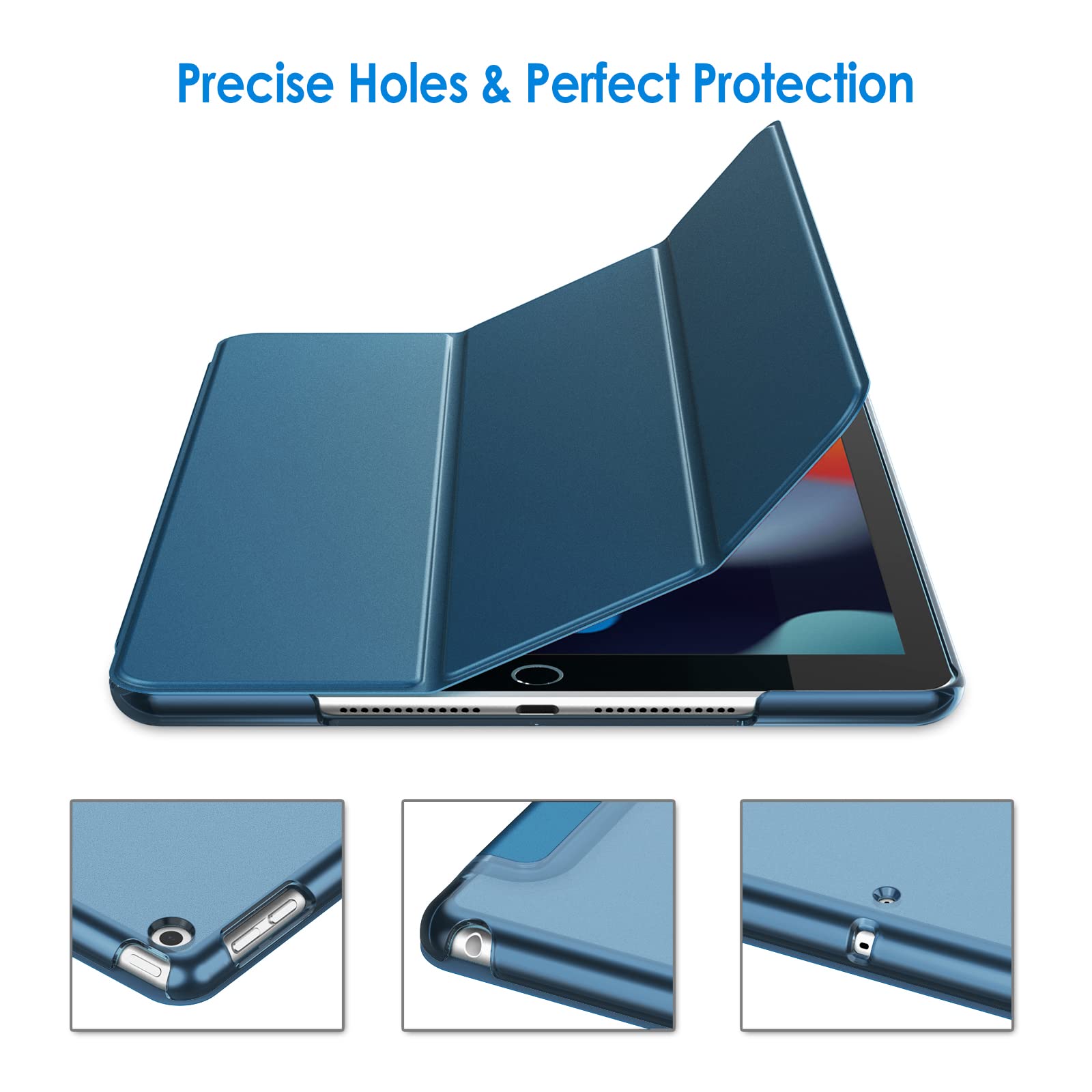 Jetech Case For Ipad 10.2-Inch (2021/2020/2019 Model, 9/8/7 Generation), Auto Wake/Sleep Cover (Teal)