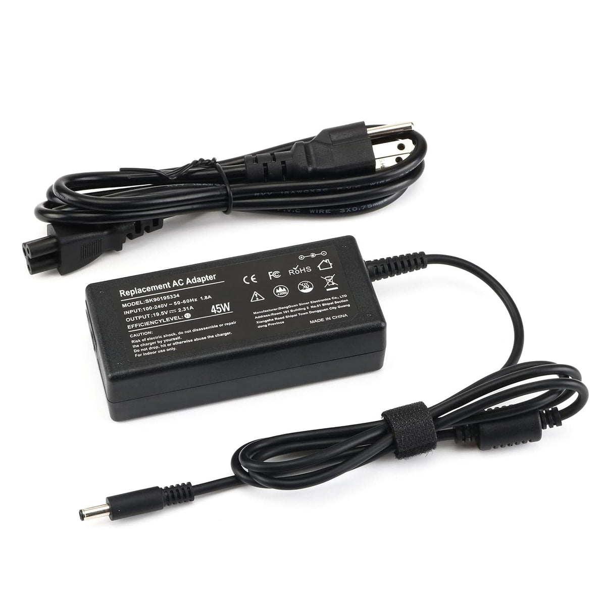 45W Ac Adapter Laptop Charger For Dell Inspiron 11 13 14 15 17 Chromebook 11I 3181(2 In 1), Latitude 12 3310 3379 3390 3400 3410