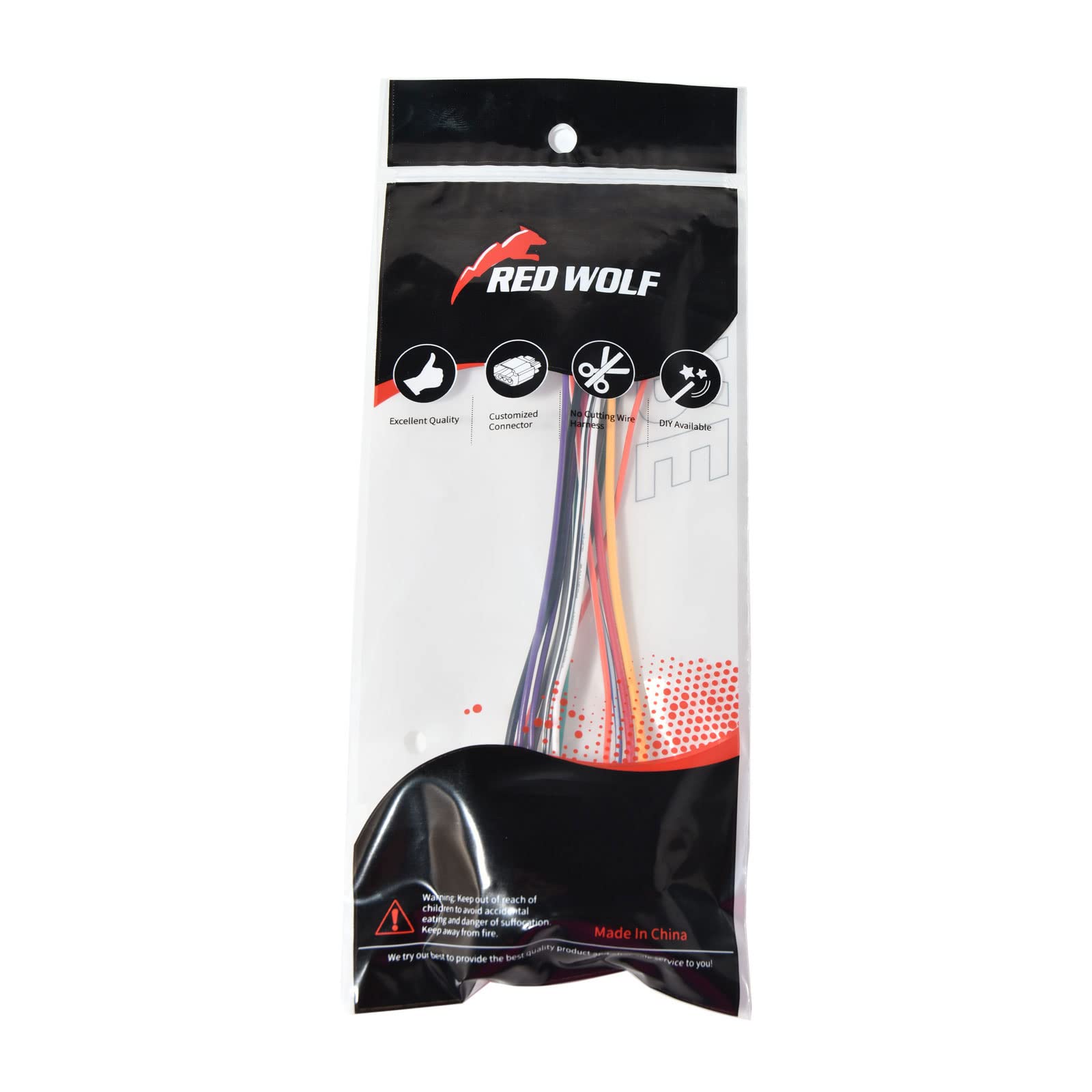 Red Wolf Radio Wiring Harness For Select Saturn 2000 2005 L Series/Sl/Ion/Sw/Sc 70 2002 Stereo Wire Connector Plug Non Factory A