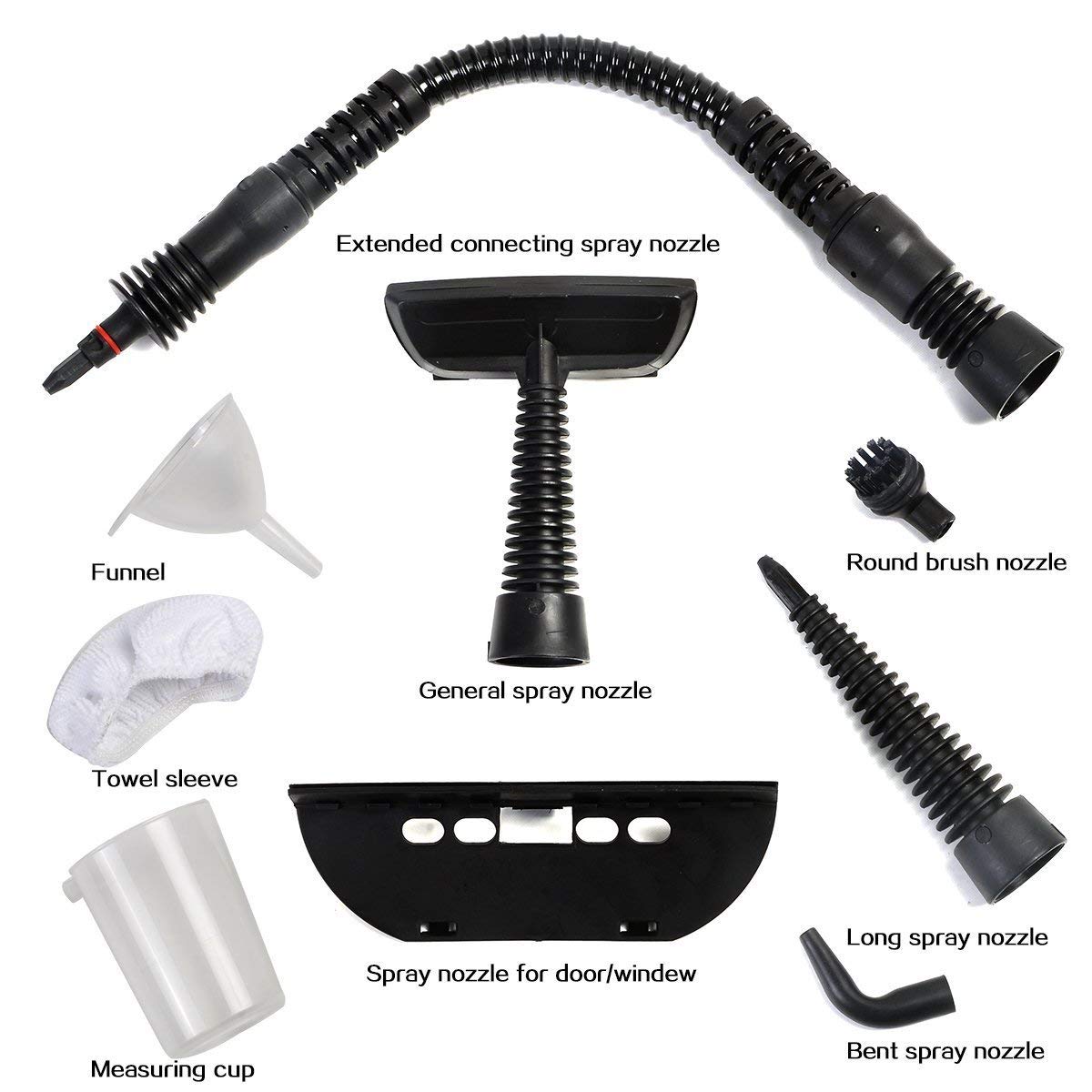 Goflame Steam Cleaner 1050W Handheld Multi Purpose Powerful Steam, Sanitizer, Steamer, Steam Iron, Remove Stains/Grease From Bat