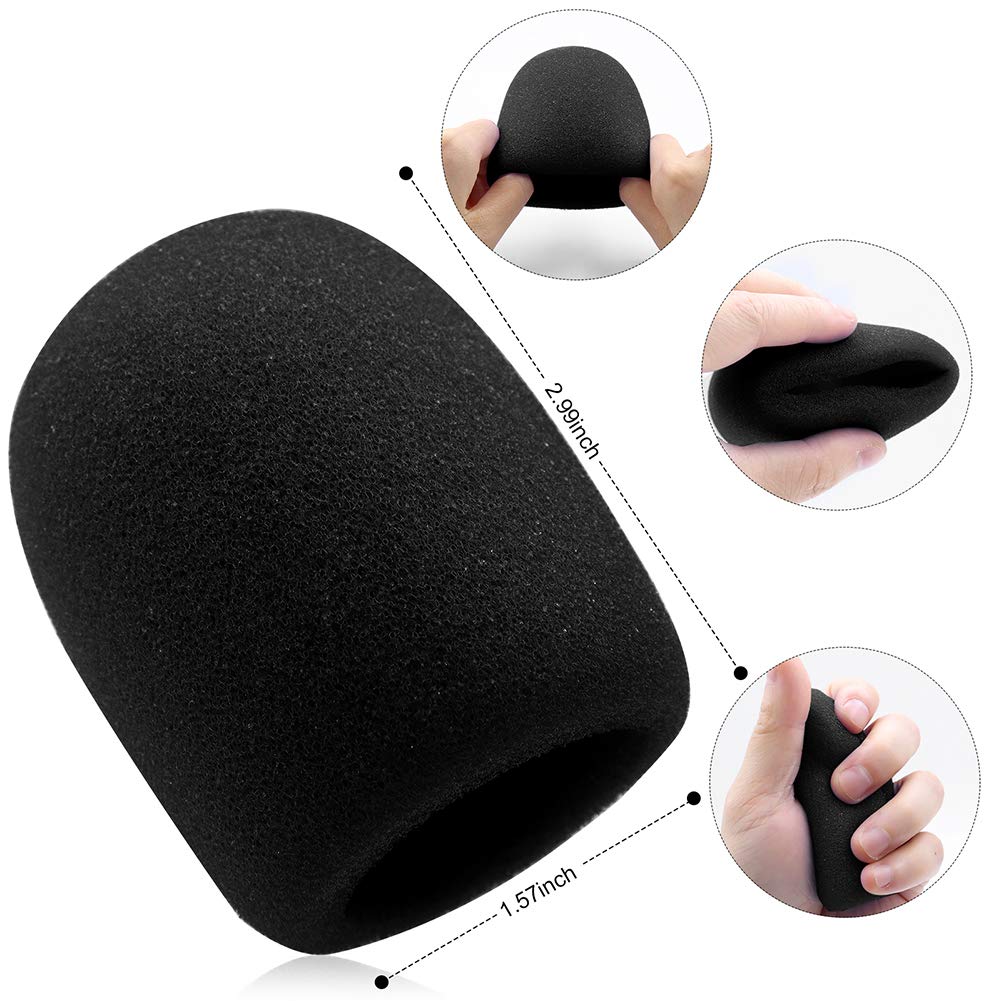 10 Pack Microphone Covers For Mic, Washable Microphone Wind Cover, Color Microphone Foam Covers, Microphone Filter Cover For Ktv