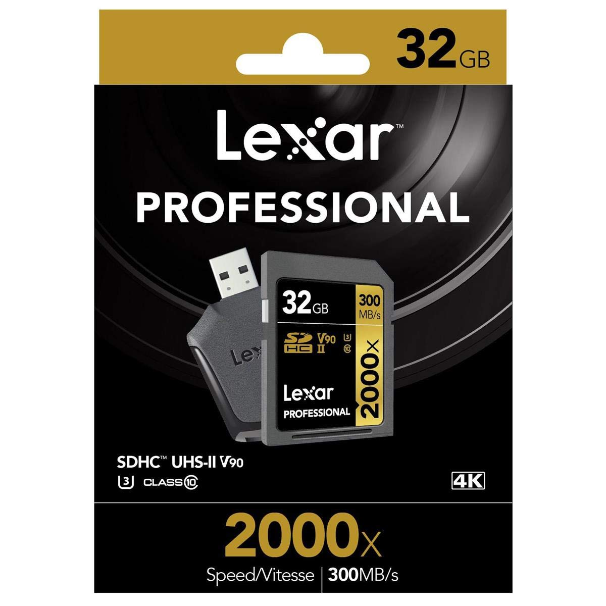 Lexar Professional 2000X 32Gb Sdhc Uhs Ii Card (Lsd32Gcbna2000R)