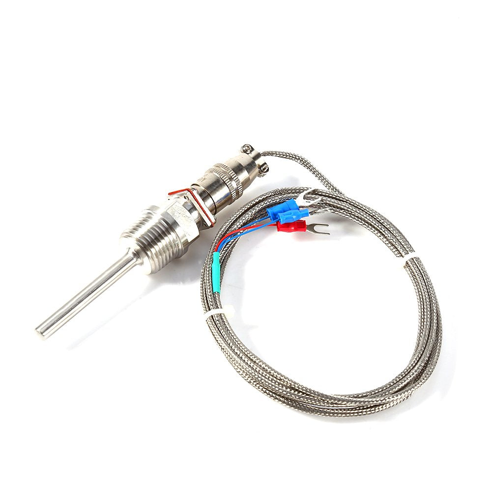 RTD Pt100 Temperature Sensor Probe 1/2 NPT Thread 3 Wires 2M 6.6 ft Cable Stainless Steel Probe -50 to 300 ?