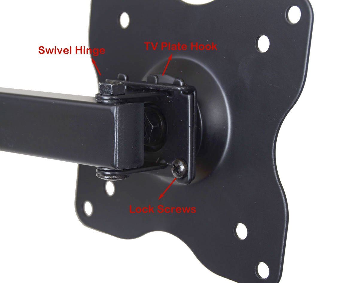 Videosecu Swing Arm Tilt Swivel Wall Mount Bracket For Lg 22 To 42 22Lf4520 24Lj4540-Wu 24Lf452B 24Lb451B 24Lf4520 28Lf4520 29Lb