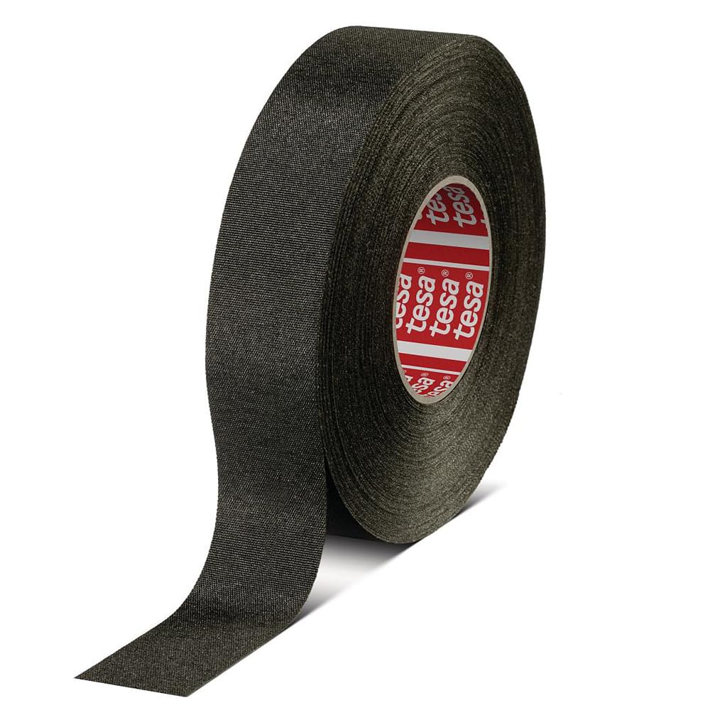Tesa 51036 19mm*25m Flag-Resistant PET Cloth Automotive Harnesses Tape for Automotive Engine, Protect Against High Temperature,
