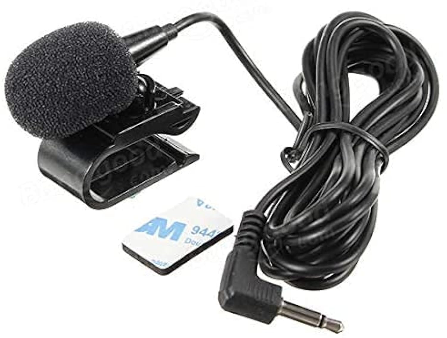 Fingerlakes 2.5Mm Portable Car External Microphone Mic Dvd Radio Laptop Stereo Player Head Unit With 3M Cable Plug And Play, Bla