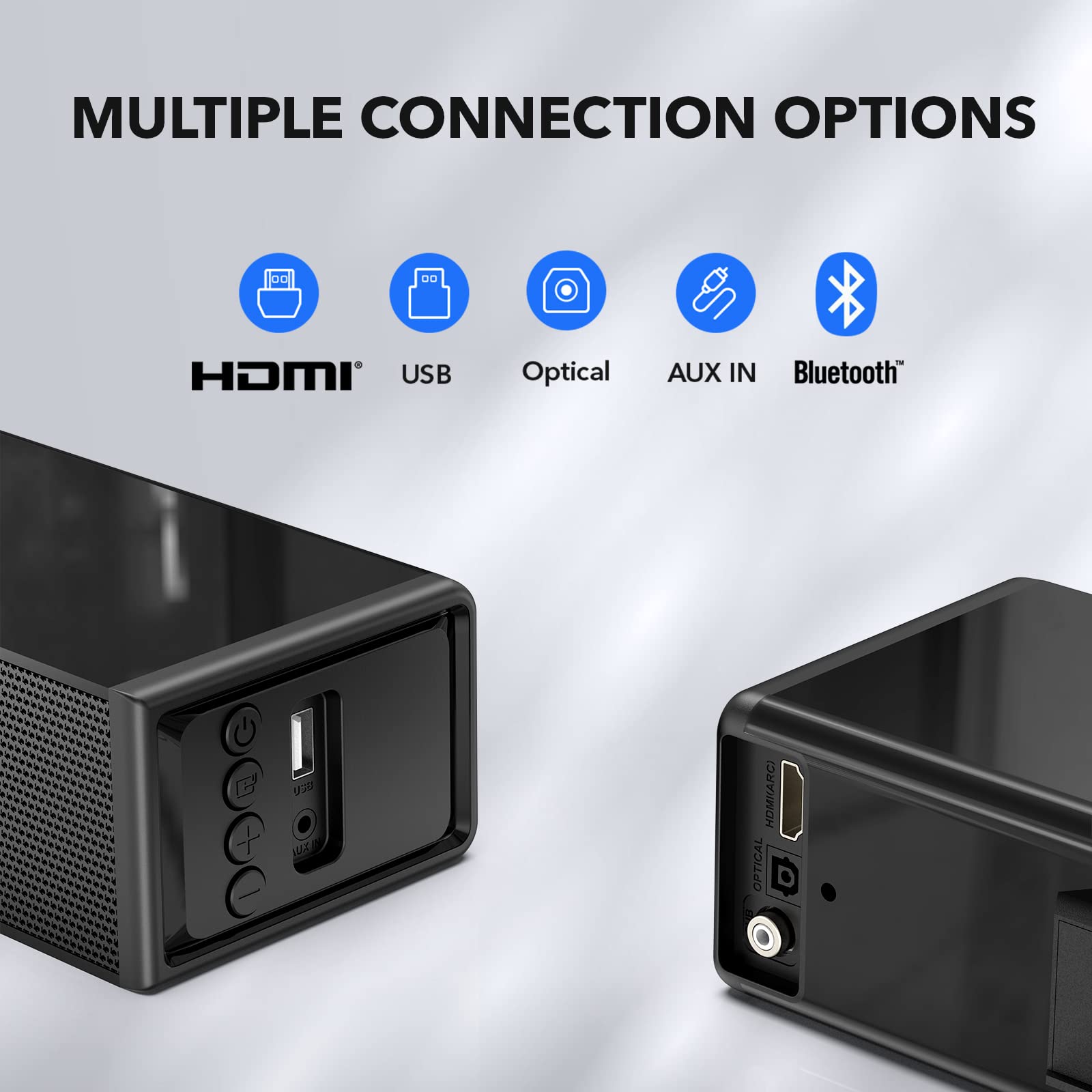 Larksound 2.1 Ch Sound Bar With Subwoofer, 31'' Soundbar For Smart Tv With Hdmi, Optical, Aux, Bluetooth, Usb - Surround Sound S