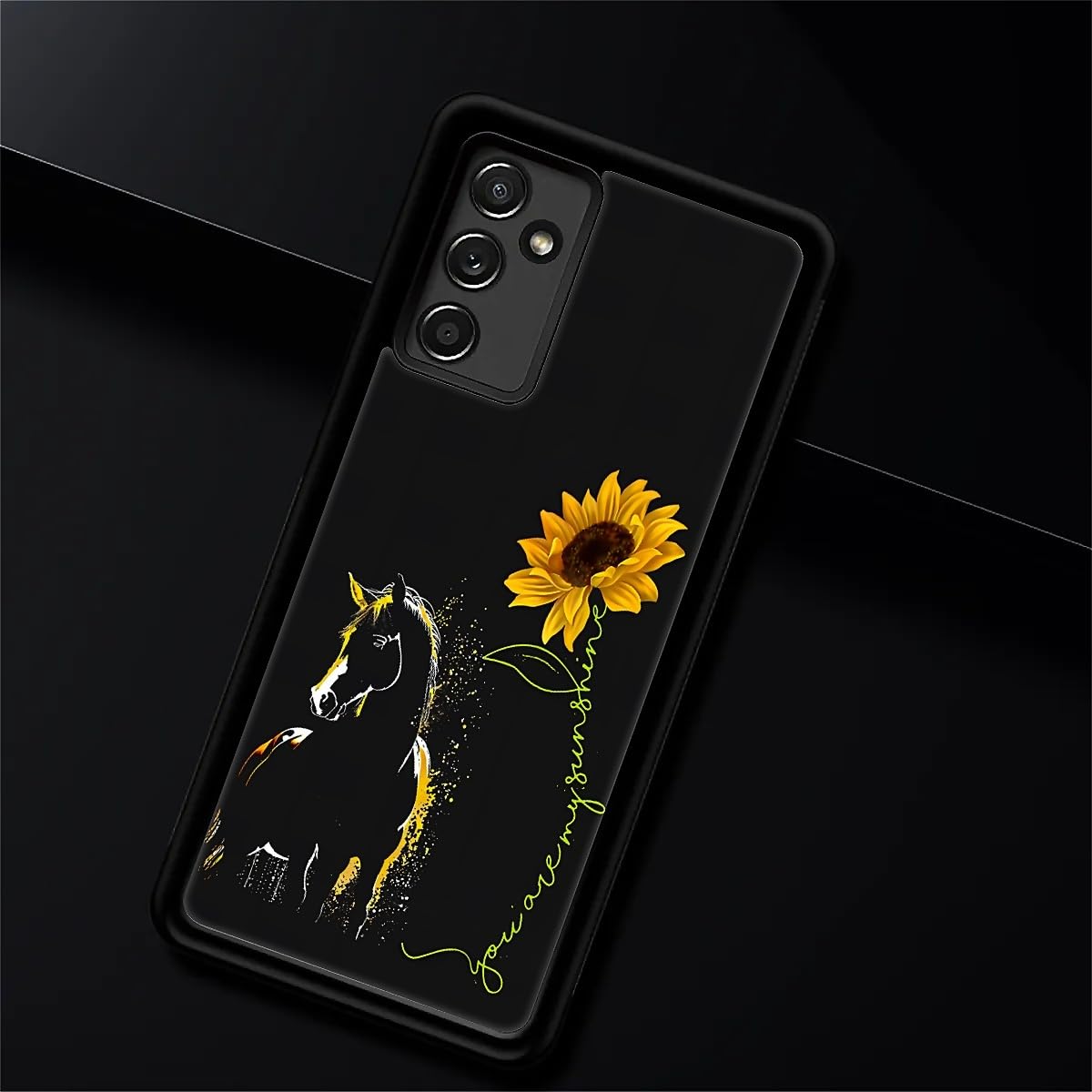 Fkbrcl4U For Samsung Galaxy A14 5G Case, Horse Sunflower Yellow Sunshine Pattern Graphic Design Girl Boy Soft Silicone Hard Acry