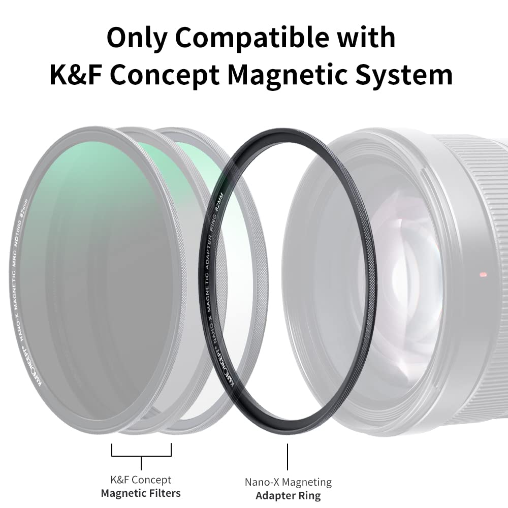 K&F Concept 72Mm Empty Magnetic Base Filter Ring (Works Only On K&F Concept Magnetic Quick Swap System)