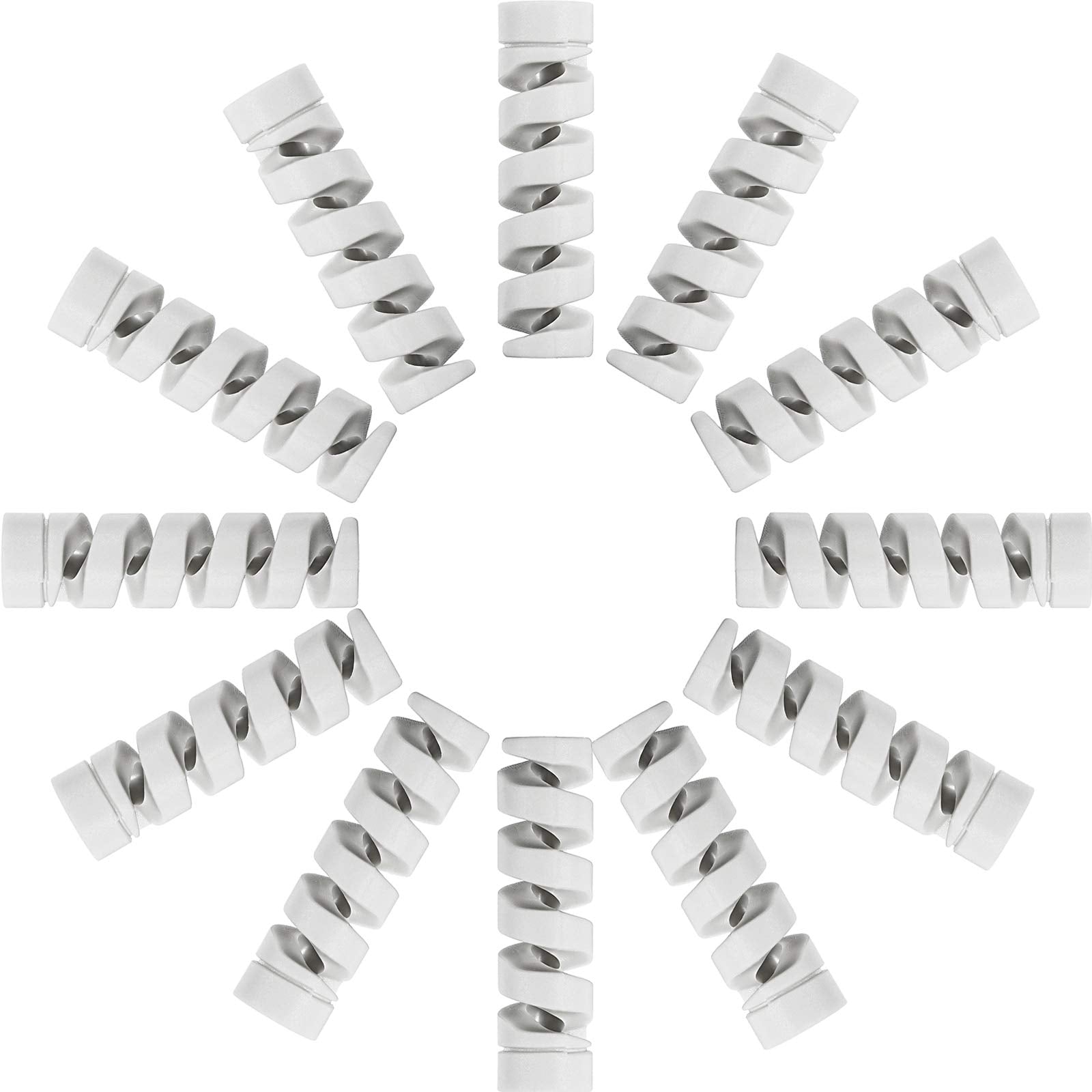 Jetec 24 Pieces Charger Cable Protector, Silicone Flexible Cable Saver, Mouse Cable Wire Protector, Suit For All Cellphone Data