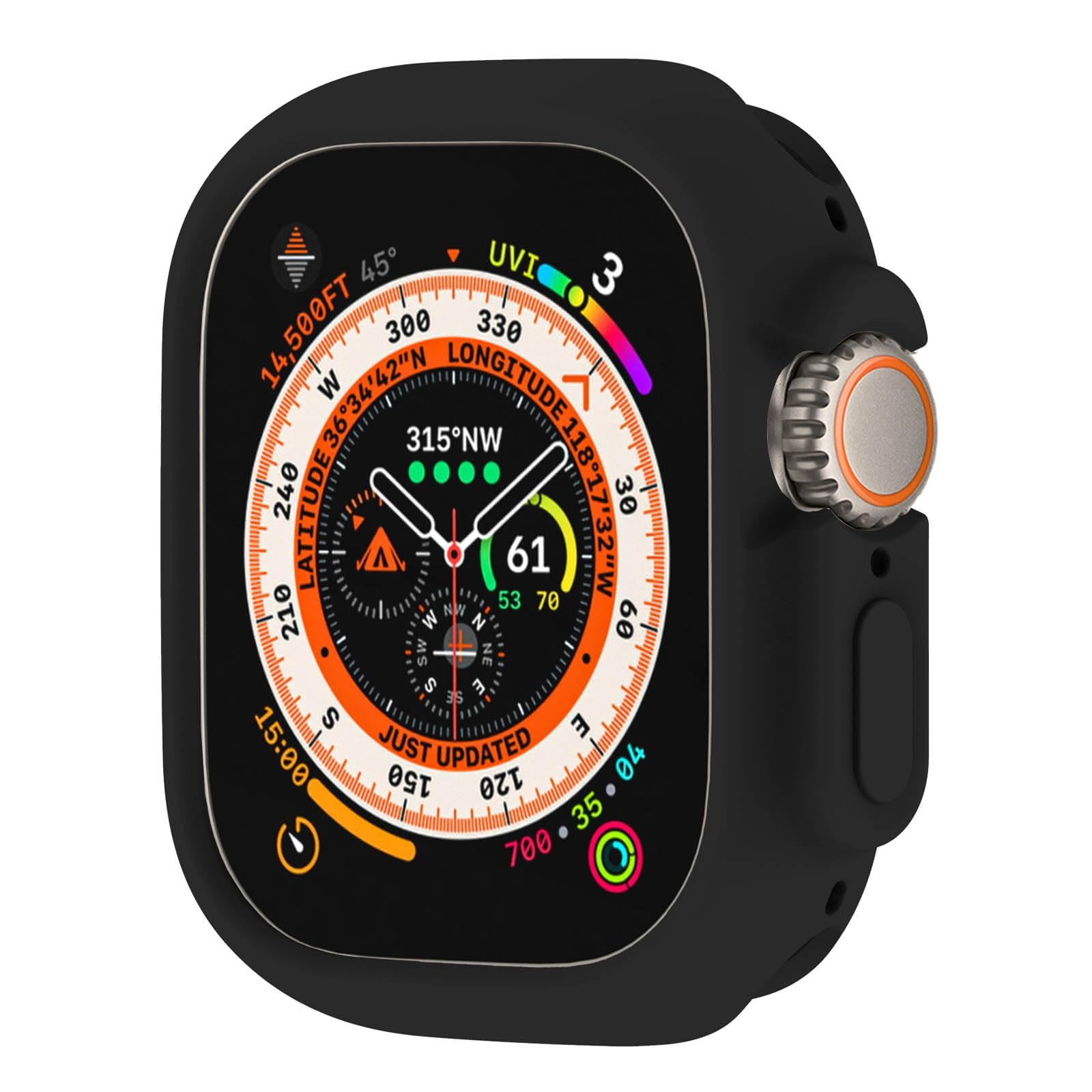 Botomall Compatible With Apple Watch Bumper Case Ultra 2 / Ultra 49Mm Soft Flexible Tpu Thin Lightweight Protective Cover For Iw