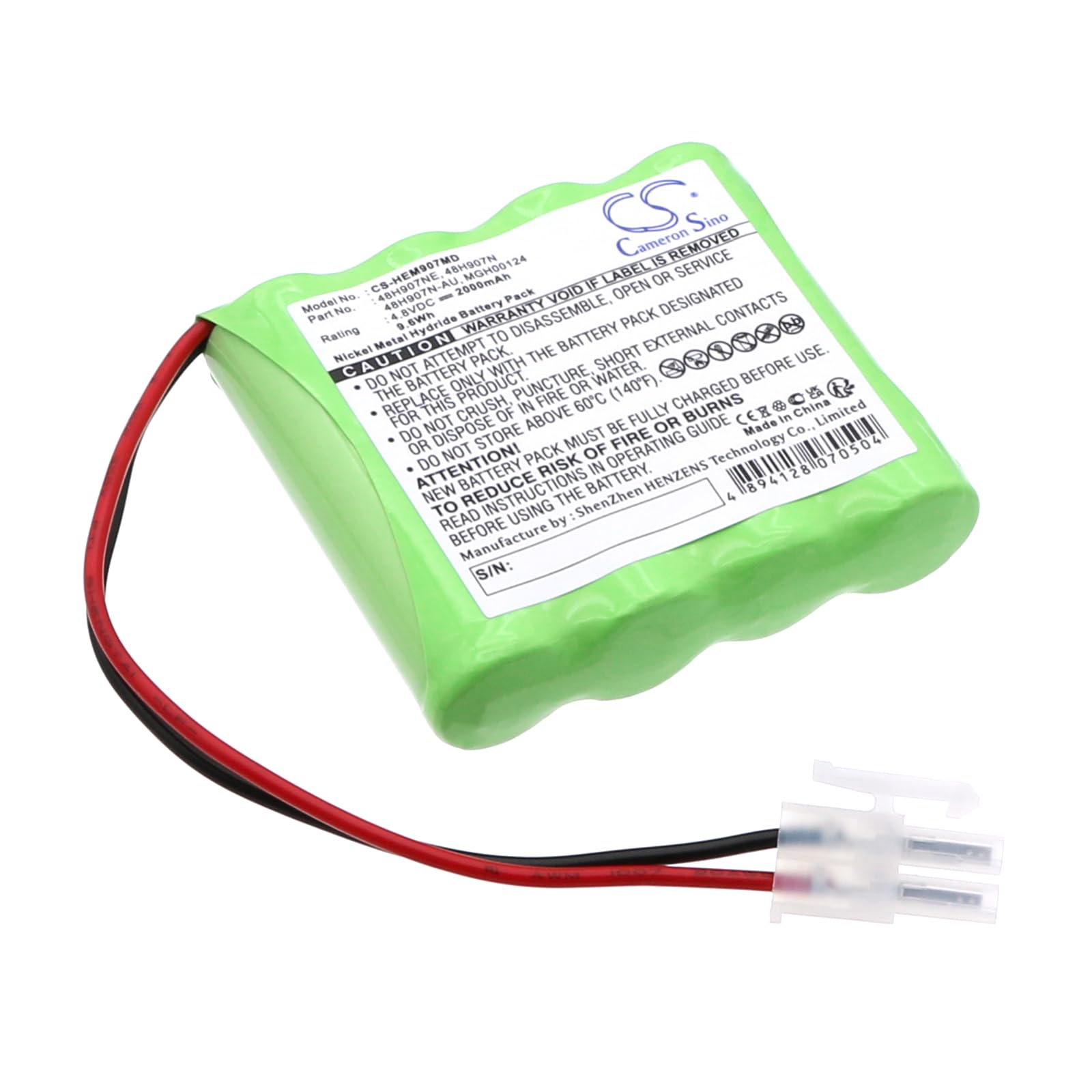 Vintrons 4.8V Battery For Omron Hem 907Xl, Hem 907, Mgh00124, 48H907N, 48H907N Au, 48H907Ne