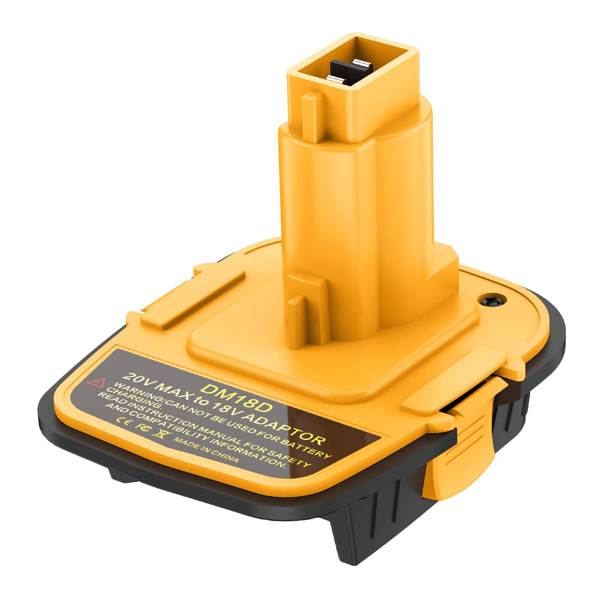 Kzreect 1Pack Dm18D Adapter Converter For 18V Tools With Usb Port, Compatible With Dewalt 20V Battery, Compatible With Milwaukee