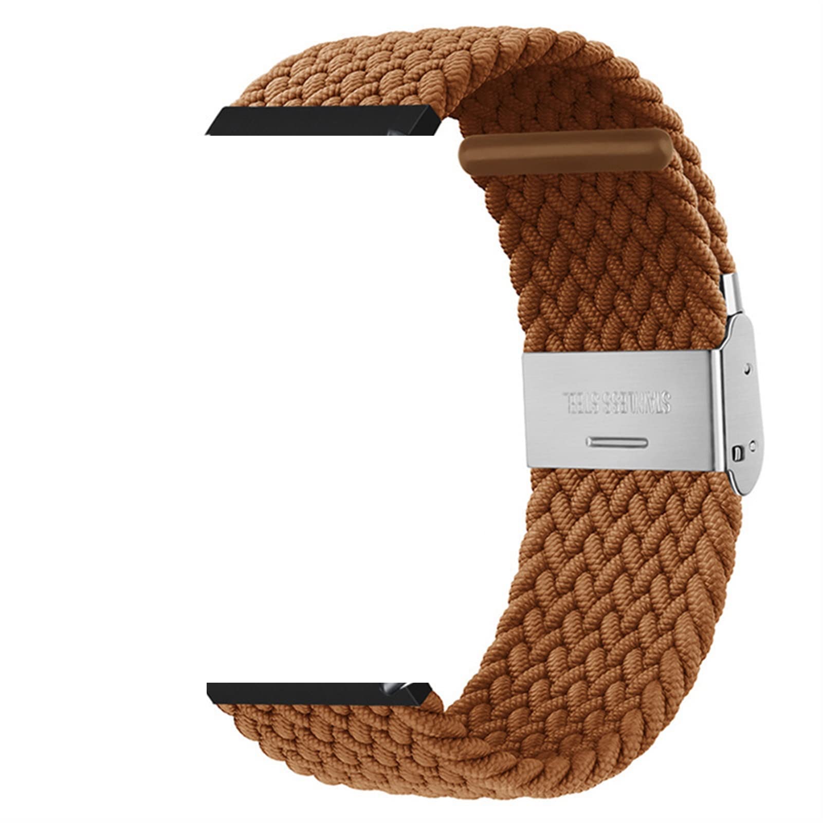 CZKE for Garmin Quickfit Watch Band 26mm Braided Nylon WatchBands (Color : Brown, Size : Quickfit 22mm)