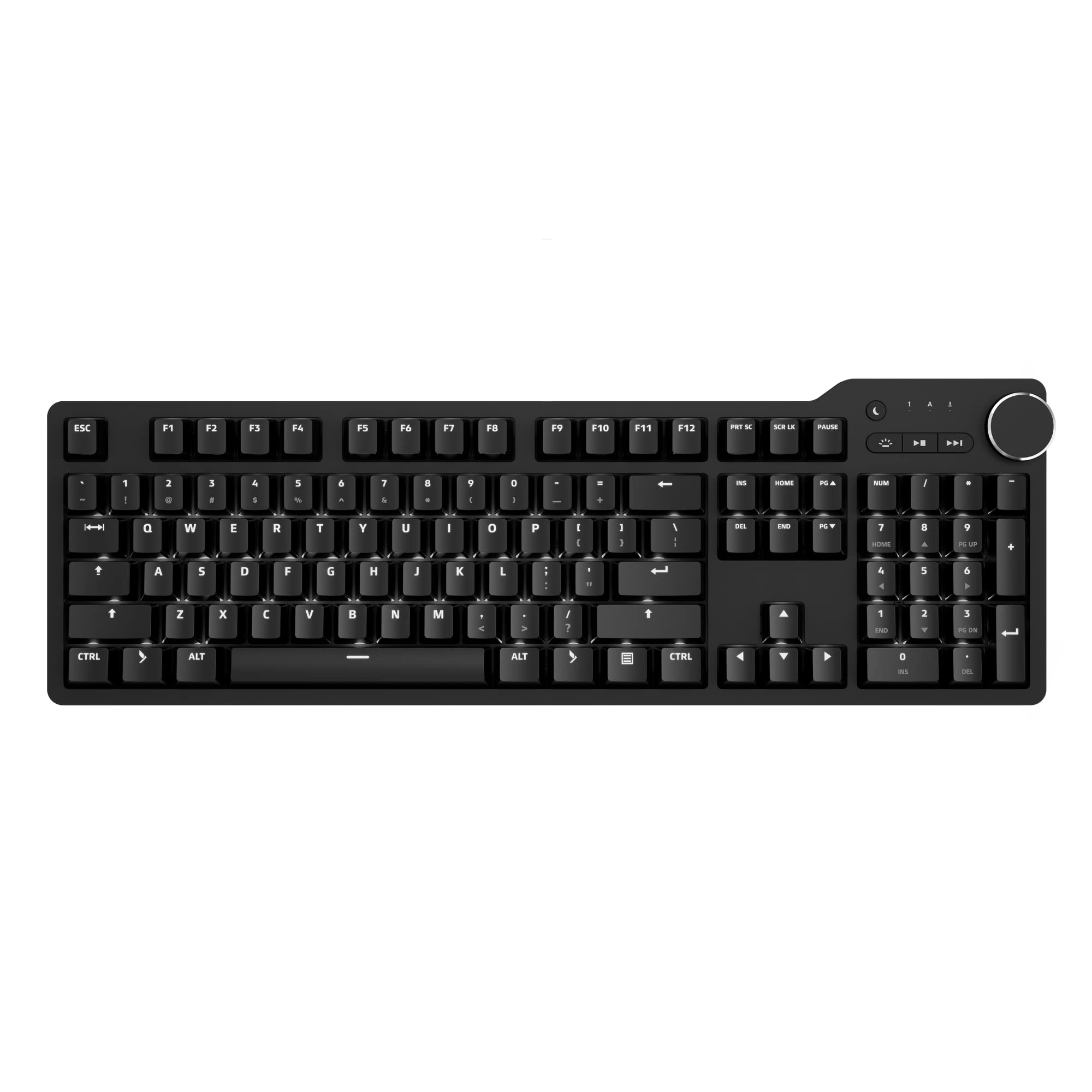 Das Keyboard 6 Professional Backlit Wired Mechanical Keyboard   Tactile Cherry Mx Brown Switches, Shine Through Keycaps, 2 Port Usb C Hub, Media Controls, Durable Aluminum Enclosure, Volume Knob, Nkro