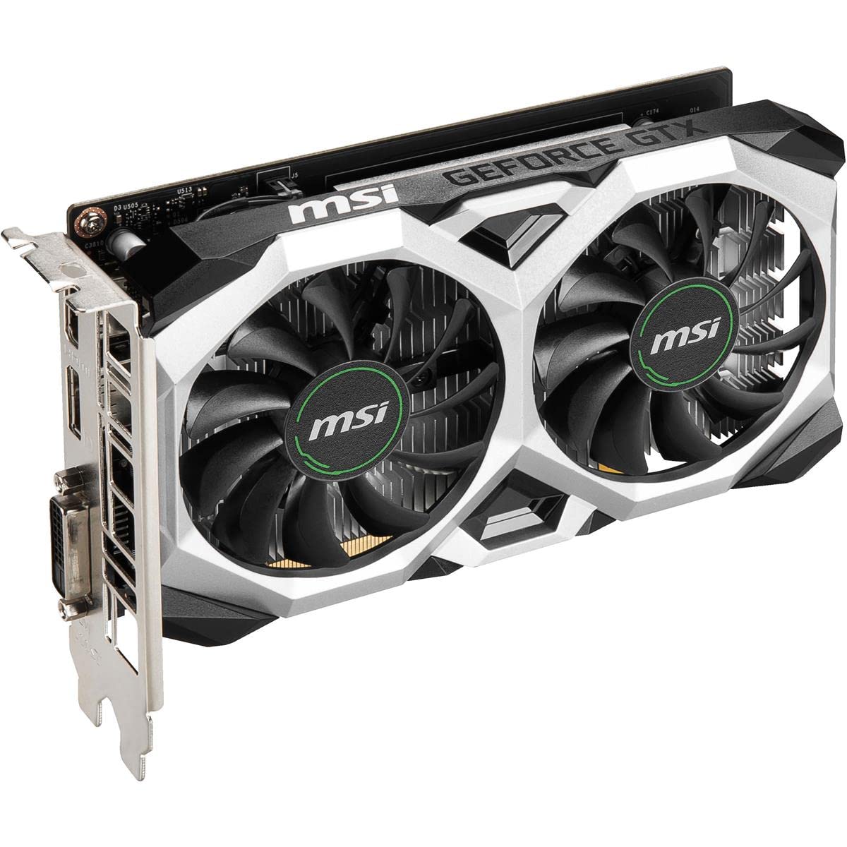Msi Gaming Geforce Gtx 1650 128 Bit Hdmi/Dp/Dvi 4Gb Gdrr6 Hdcp Support Directx 12 Vr Ready Oc Graphics Card (Gtx 1650 D6 Ventus