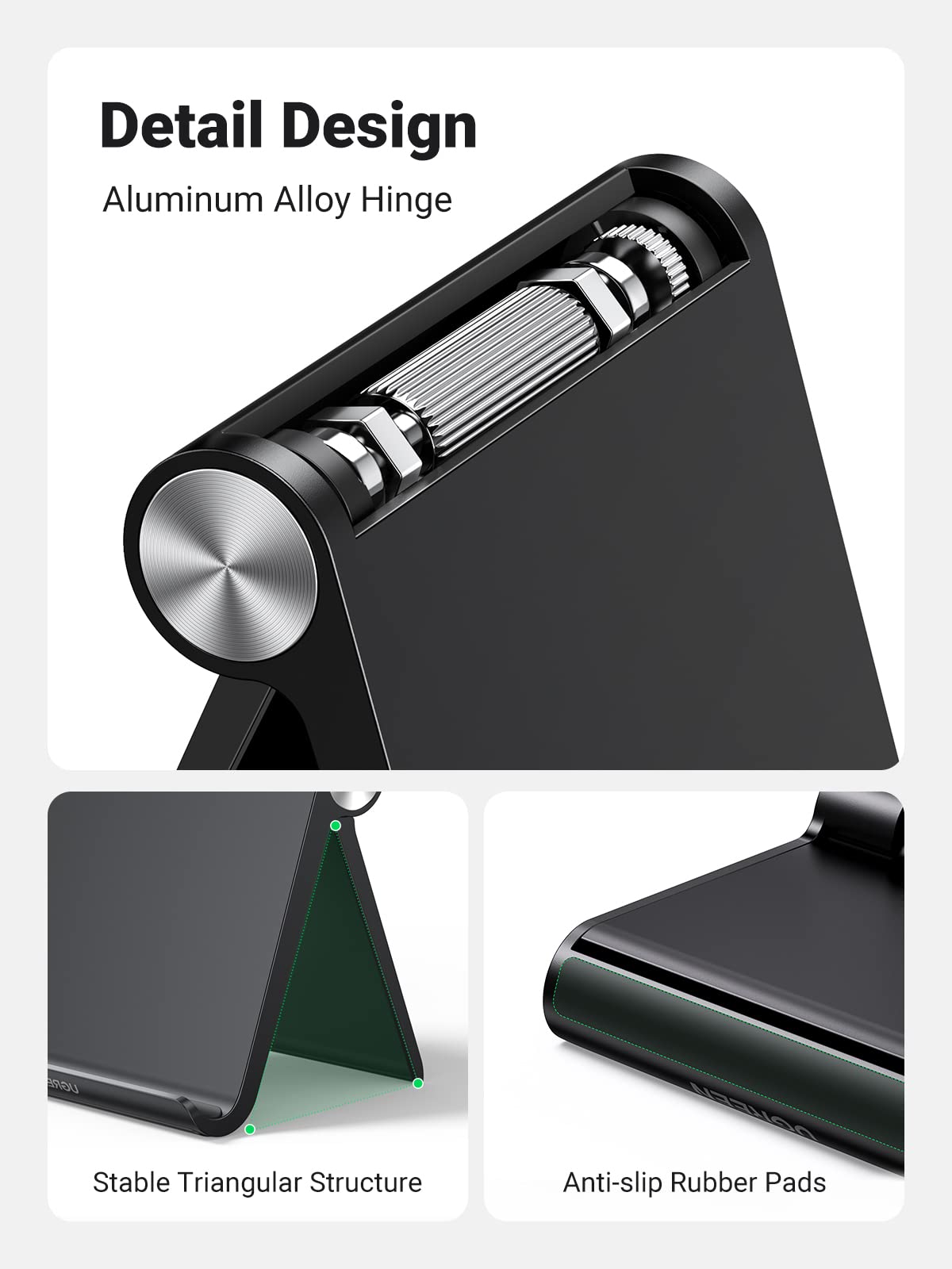 Ugreen 2 Pack Tablet Stand Holder Adjustable Desktop Portable Stand Home Office Desk Accessories Compatible With Ipad 10.2 Ipad