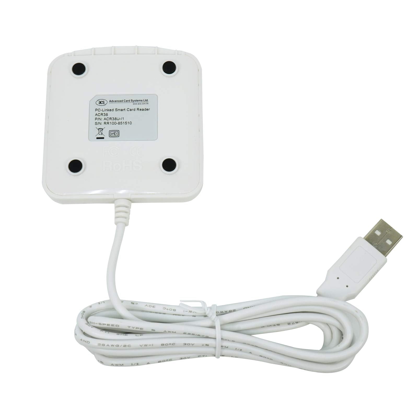 Usb Acr38_I1 Cac Contact Smart Chip Card Reader Writer Support Iso7816 A B C Memory Cards (Install Driver Required) By Xcrfid