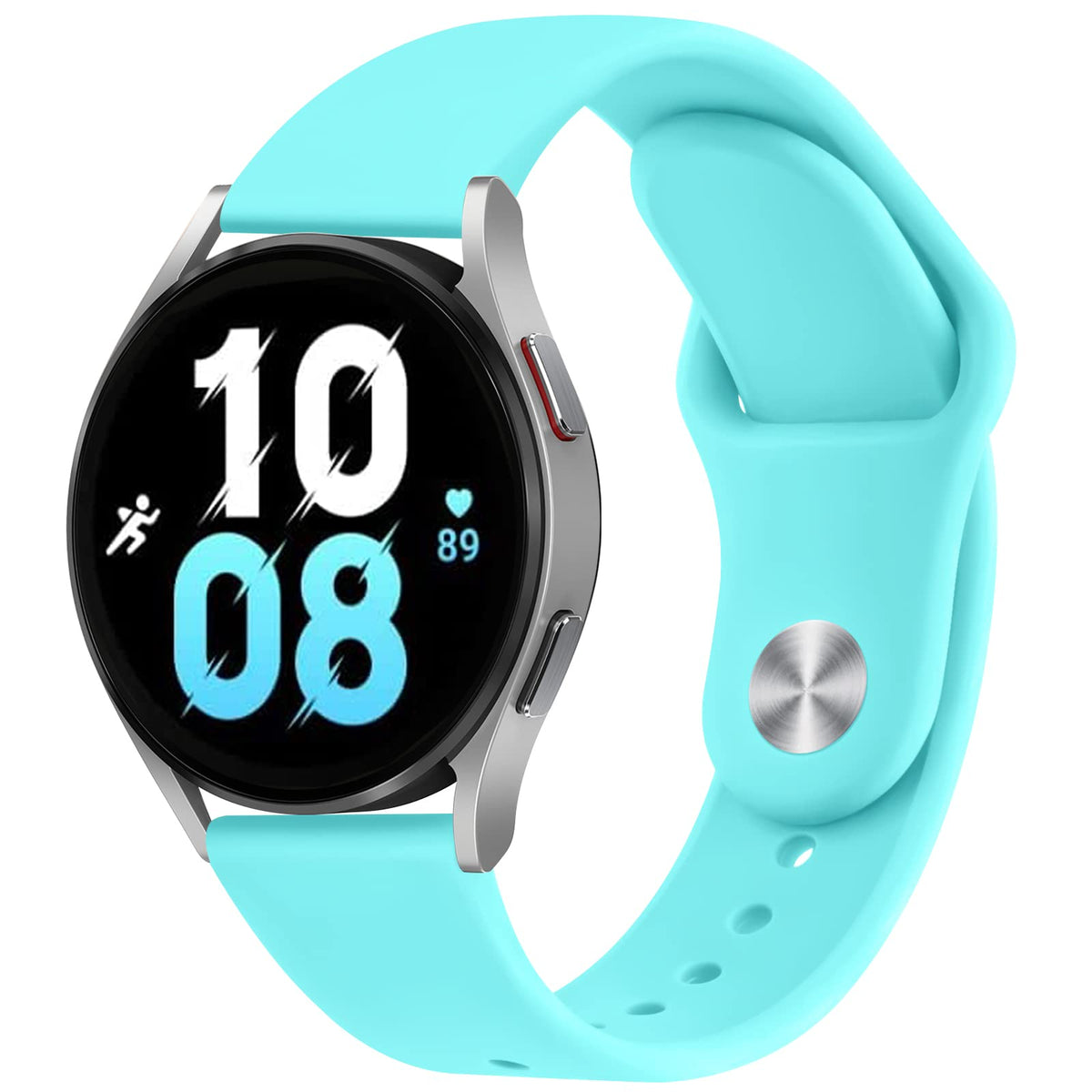 Wanme For Samsung Galaxy Watch 4/5 Bands 40Mm 44Mm, Galaxy Watch 5 Pro Band 45Mm Women Men, 20Mm Adjustable Soft Silicone Sport