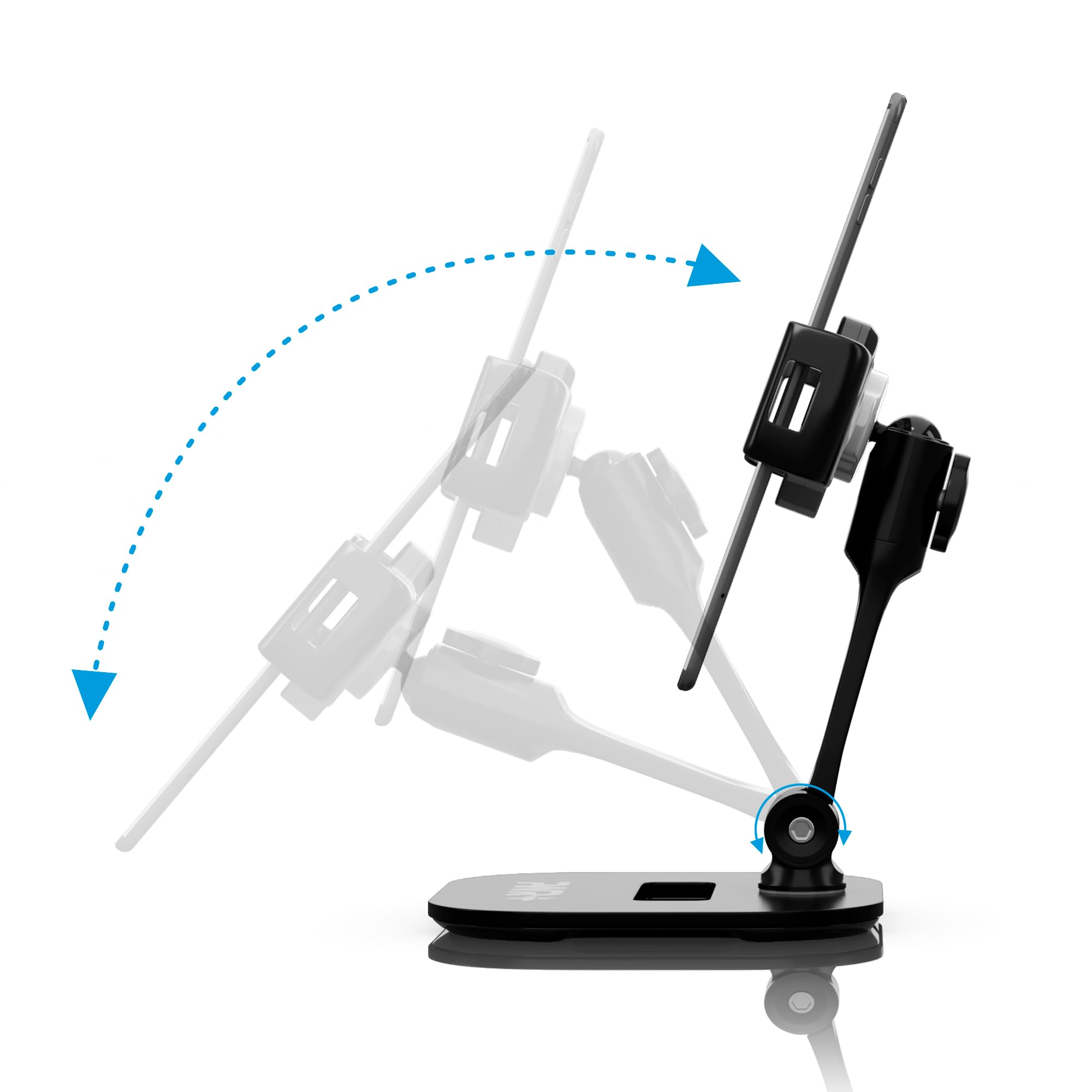 Tablet Stands And Holders Adjustable: Tablet Cell Phone Holder 360 Degree Swivel Angle Rotation For 4 To 11 Inches Tab Phone Ipa
