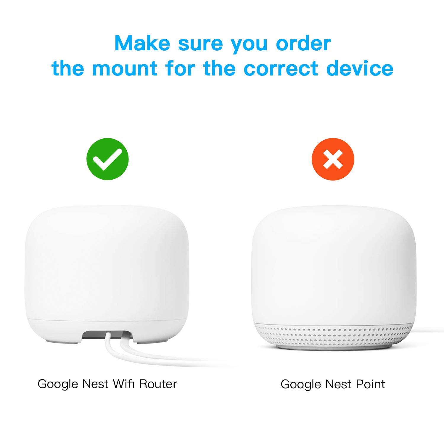 Holaca Outlet Wall Mount Hanger For Google Nest Wifi Router(2Nd Generation), Space Saving Holder, Easy Moved, Cord Management For Google Nest Wifi Router Without Messy Wires And Screws (1 Pack)