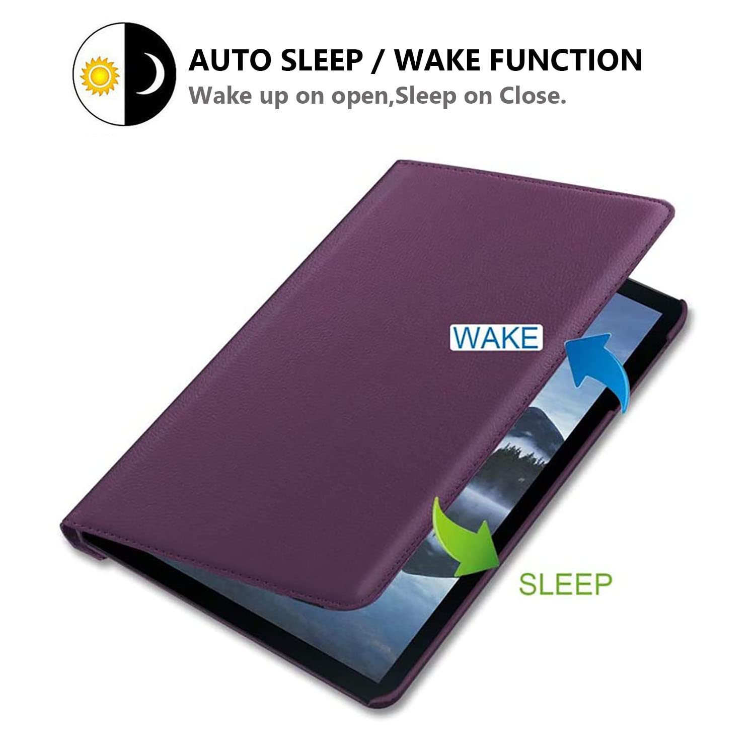 Case For Samsung Galaxy Tab S4 10.5 Inch 2018 (Sm T830 Sm T835 Sm T837), 360 Degree Rotating Stand Case Smart Protective Cover W