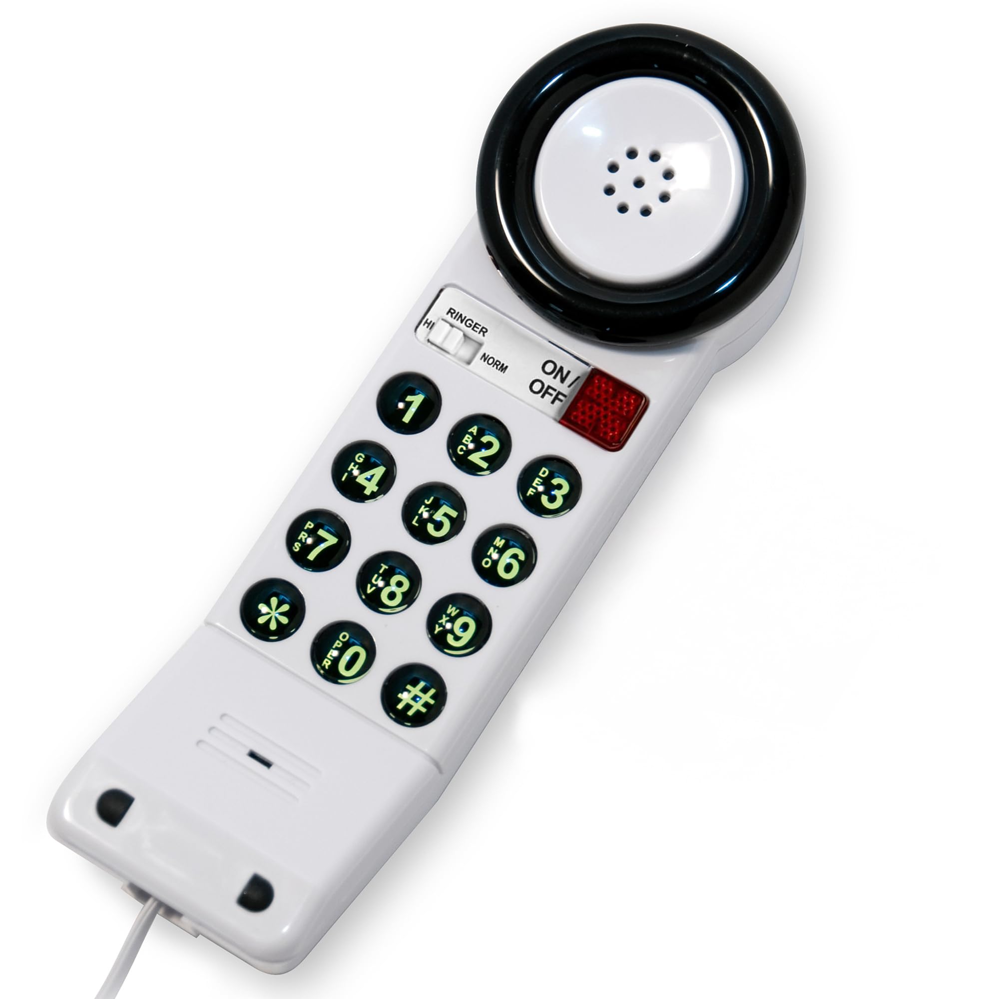 Med Pat Xl88Q   Easy To Use One Piece Telephone With Ring/In Use Light Indicator, Extra Loud Extra Clear Volume Boost, For Busy Settings, Elderly & Teenagers, Corded Landline Telephone, Pack Of 1