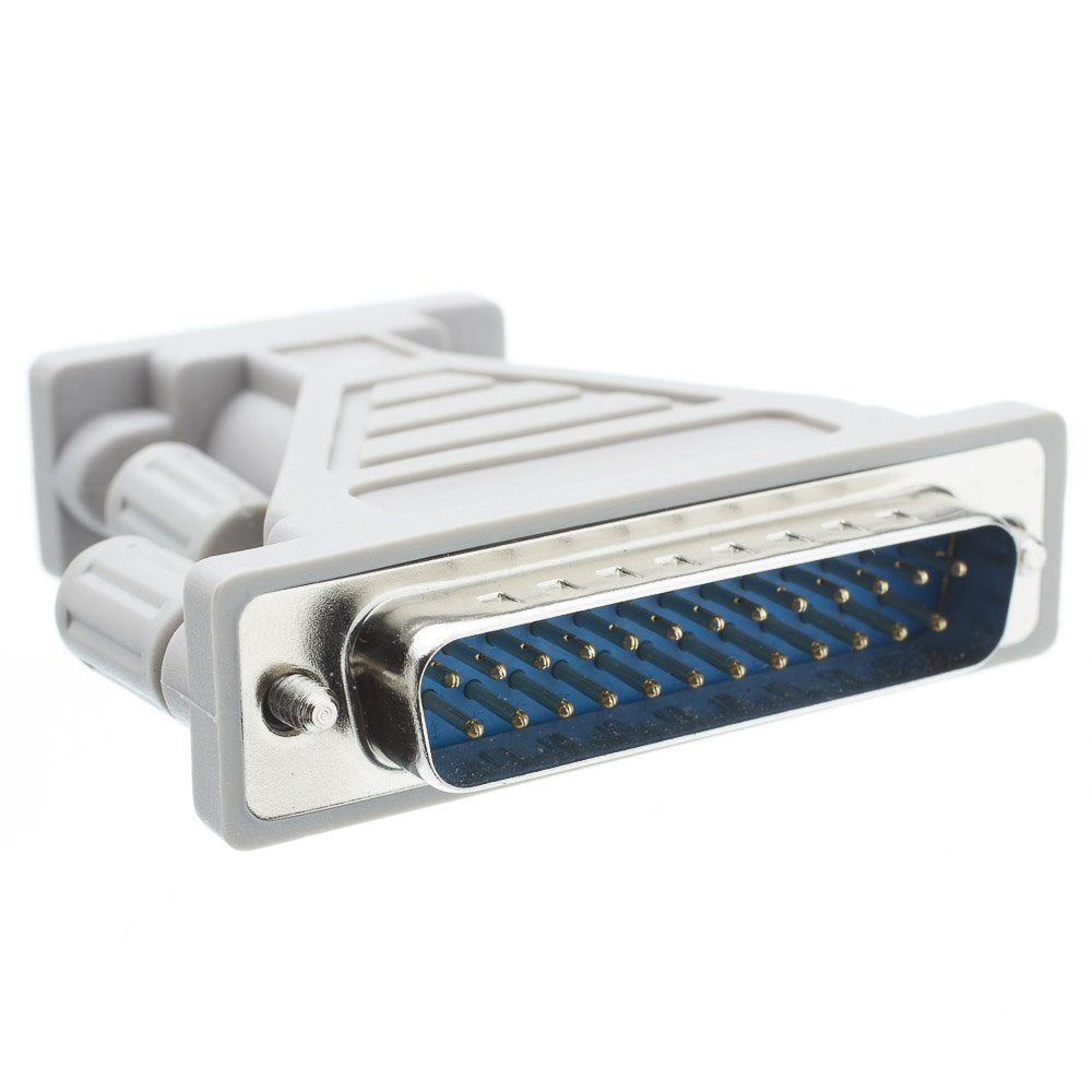 Serial/AT Modem Adapter, DB9 Female to DB25 Male