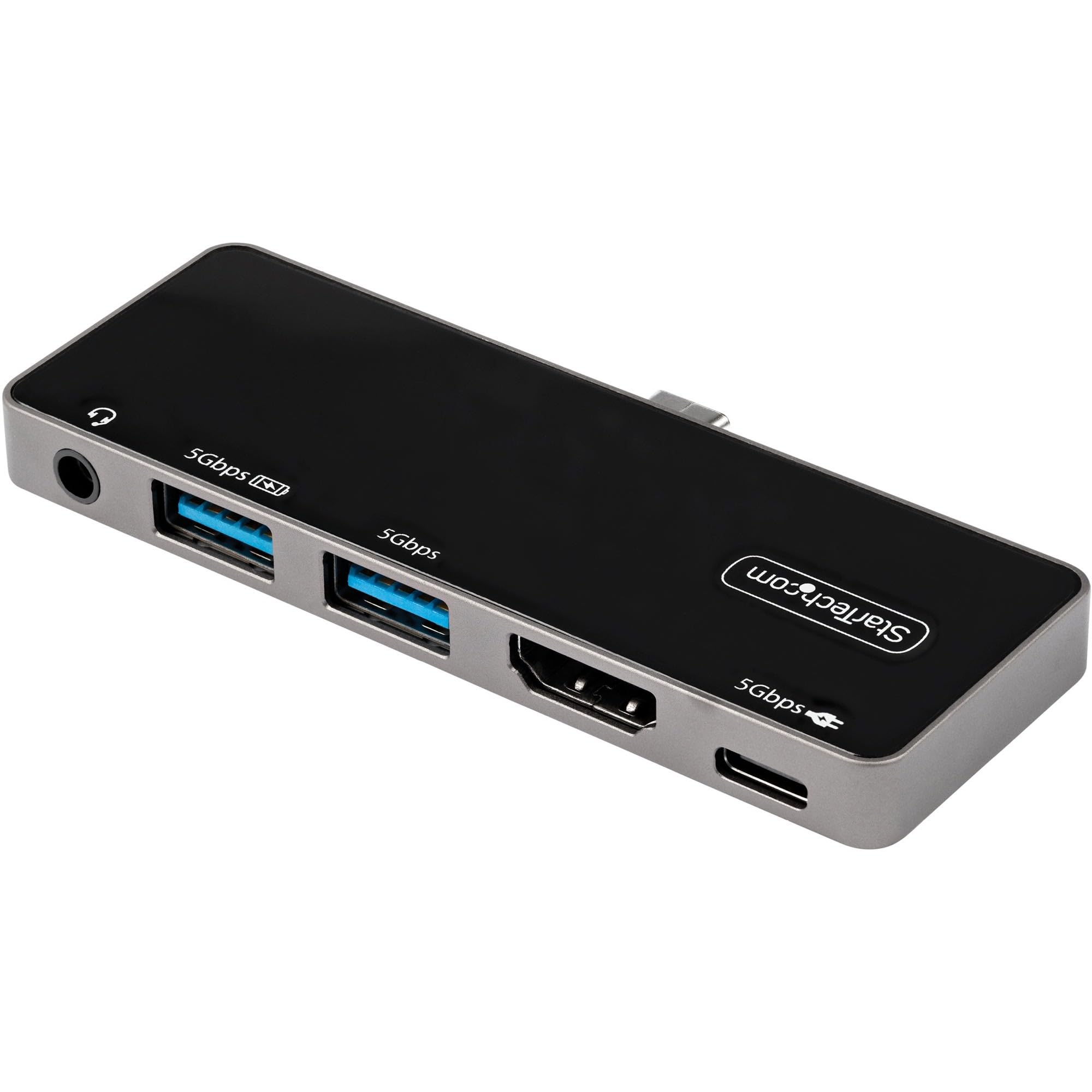 Startech.Com Usb C Multiport Adapter - Usb-C To 4K 60Hz Hdmi 2.0, 100W Power Delivery Pass-Through Charging, 3-Port Usb 3.0 Hub,