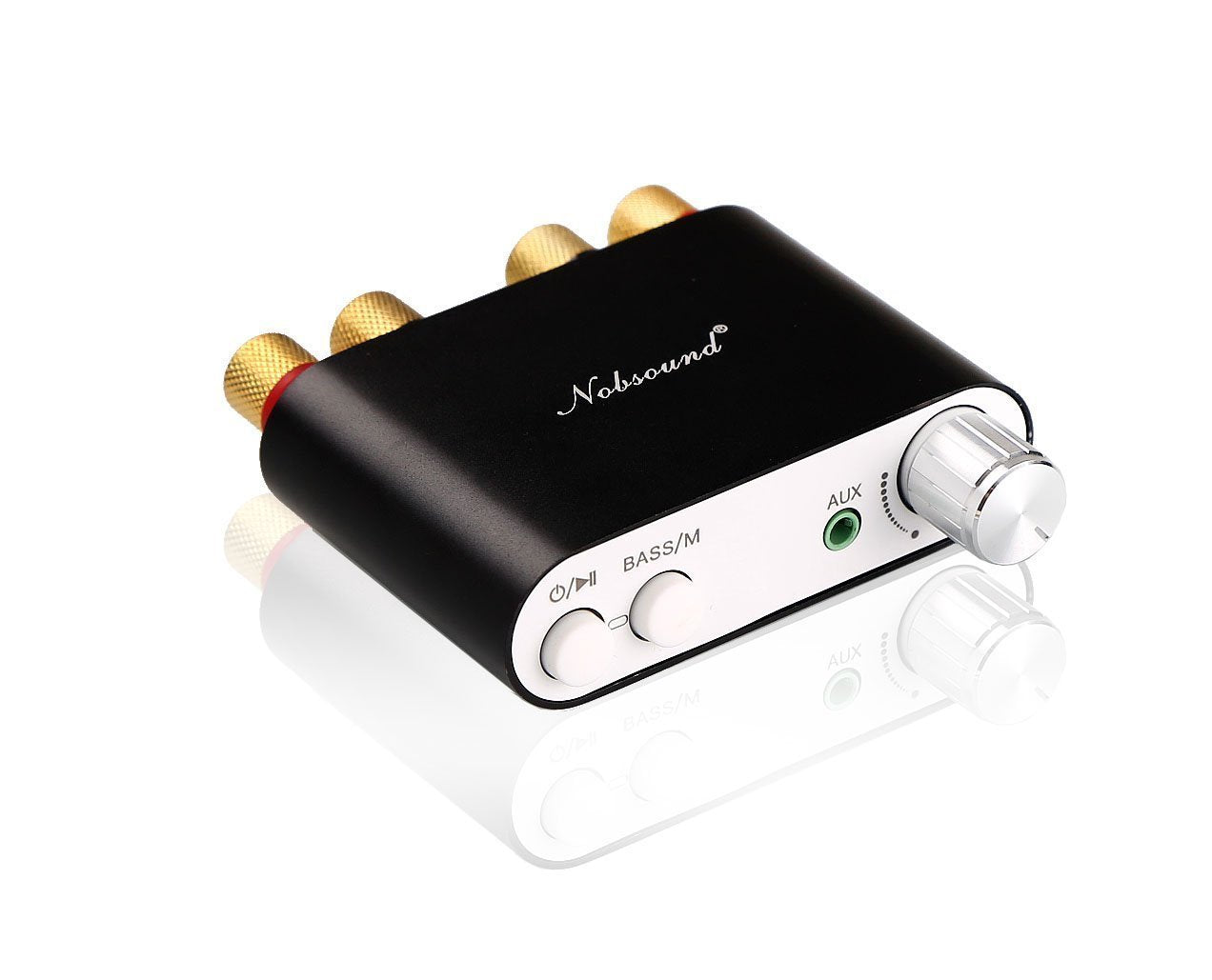 Nobsound NS-10G Bluetooth 5.0 2 Channel Power Amplifier HiFi Stereo Audio Mini Amp Wireless Receiver 50Wx2 for Home Speaker with