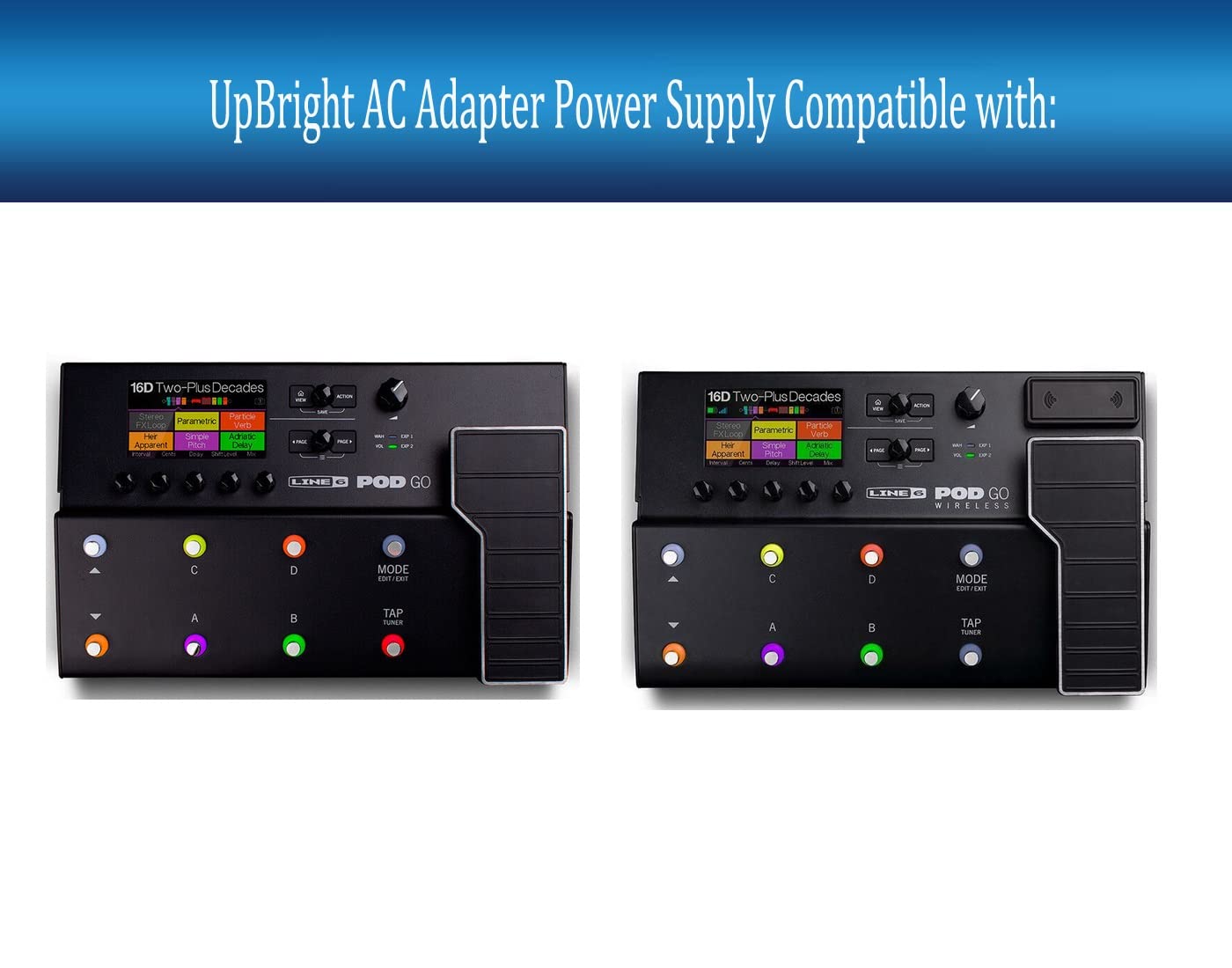 Upbright 9V Ac/Dc Adapter Compatible With Line 6 Pod Go Wireless Podgo Guitar Processor Tone Pedal Amp Simulator 59 00 0219 Cui
